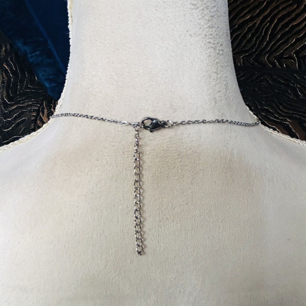 Handmade Handcrafted vintage smoky faceted glass pendant necklace Size ONE SIZE - 5 Thumbnail
