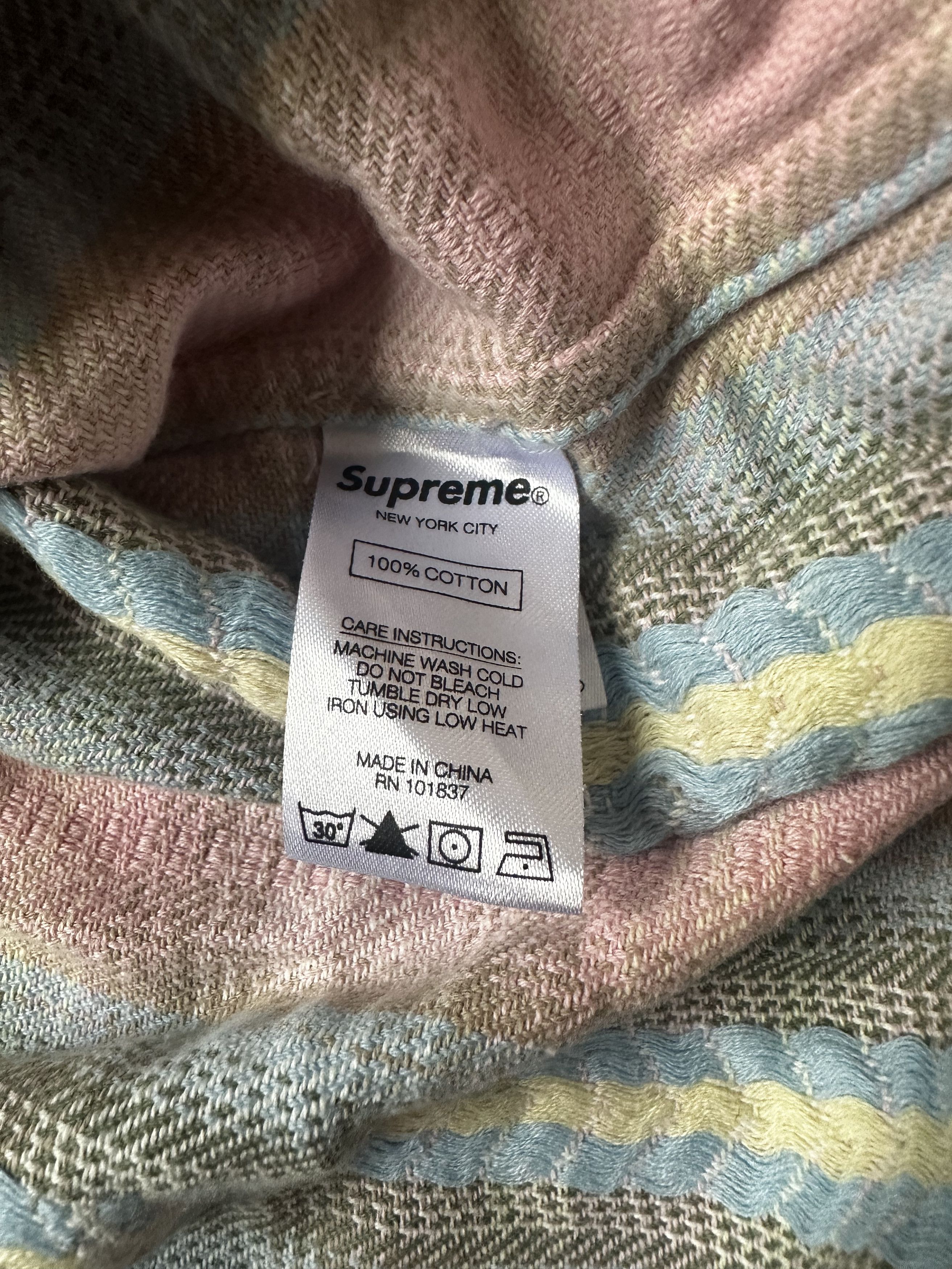Supreme Supreme FW 2017 Plaid Flannel Zip Up Shirt Size US L / EU 52-54 / 3 - 8 Thumbnail