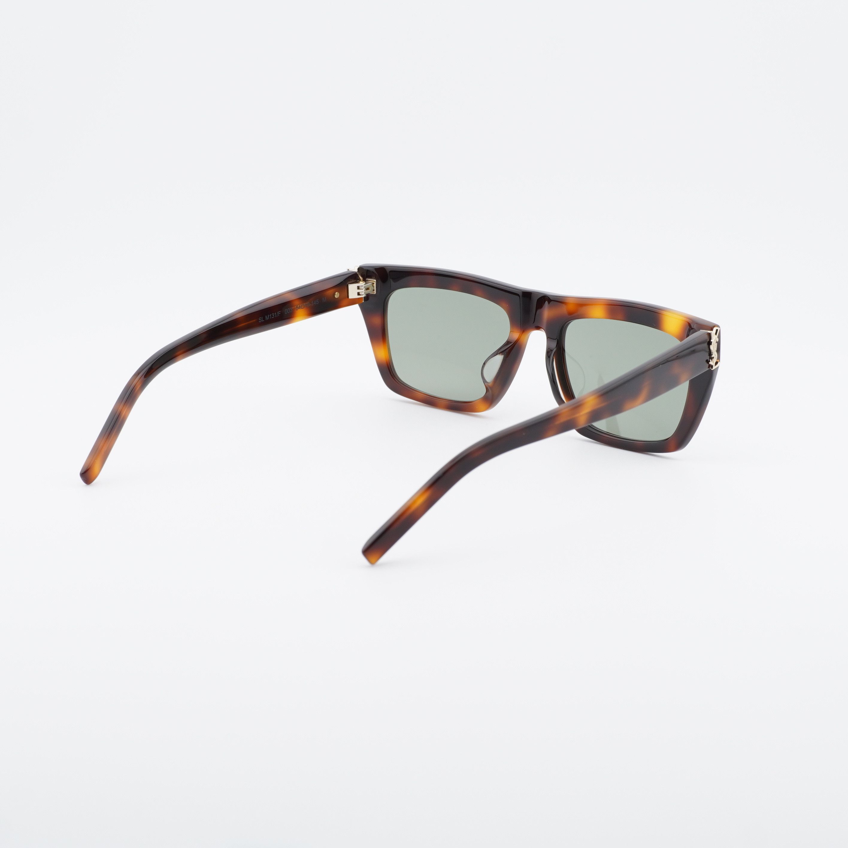 Saint Laurent Paris Saint Laurent SL M131/F 003 Sunglasses Havana Square Frame Size ONE SIZE - 4 Thumbnail