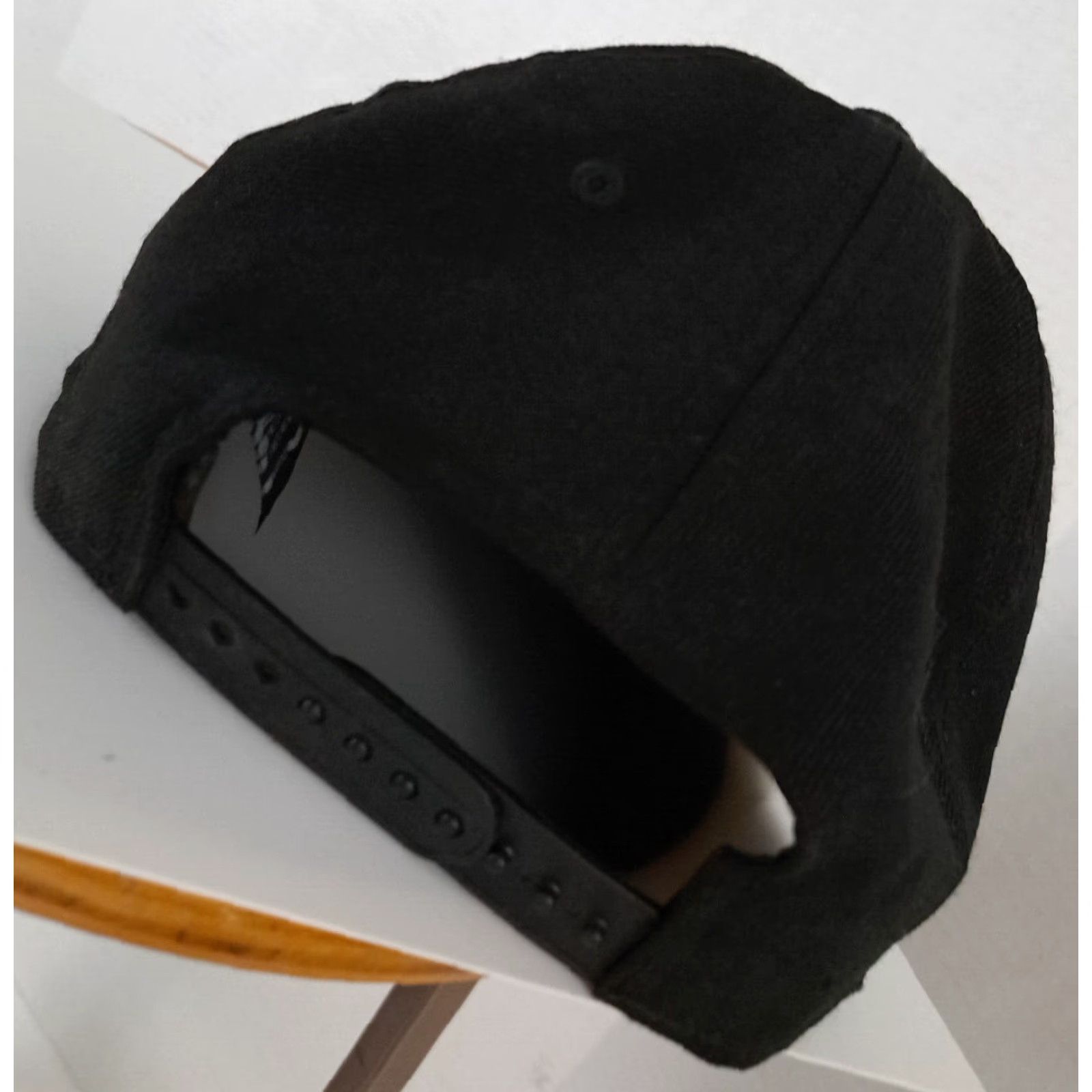 New Era VINTAGE Detroit Pistons Basketball Black 100% Wool Adjustable New Era Hat Size ONE SIZE - 6 Thumbnail