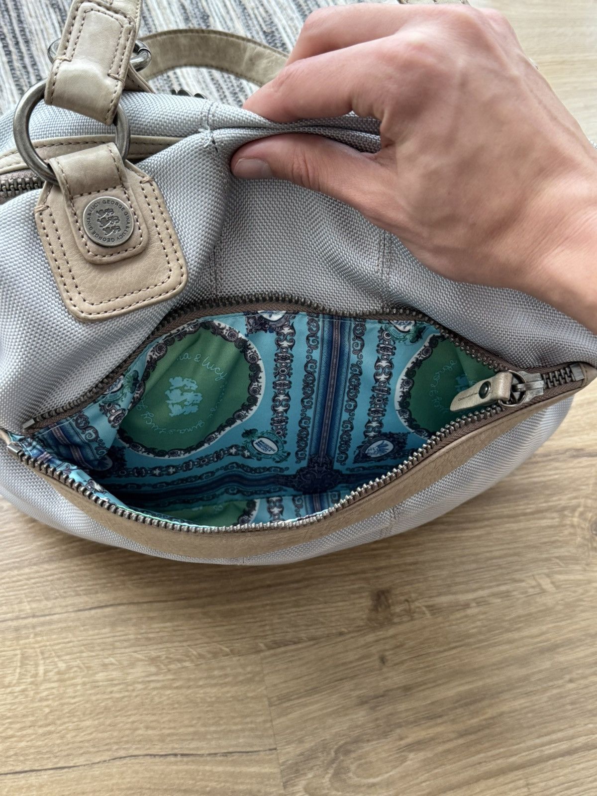 George Gina & Lucy GGL GEORGE GINA & LUCY Hobo Bag Gray Woman Soft Tote Bag Size ONE SIZE - 13 Thumbnail