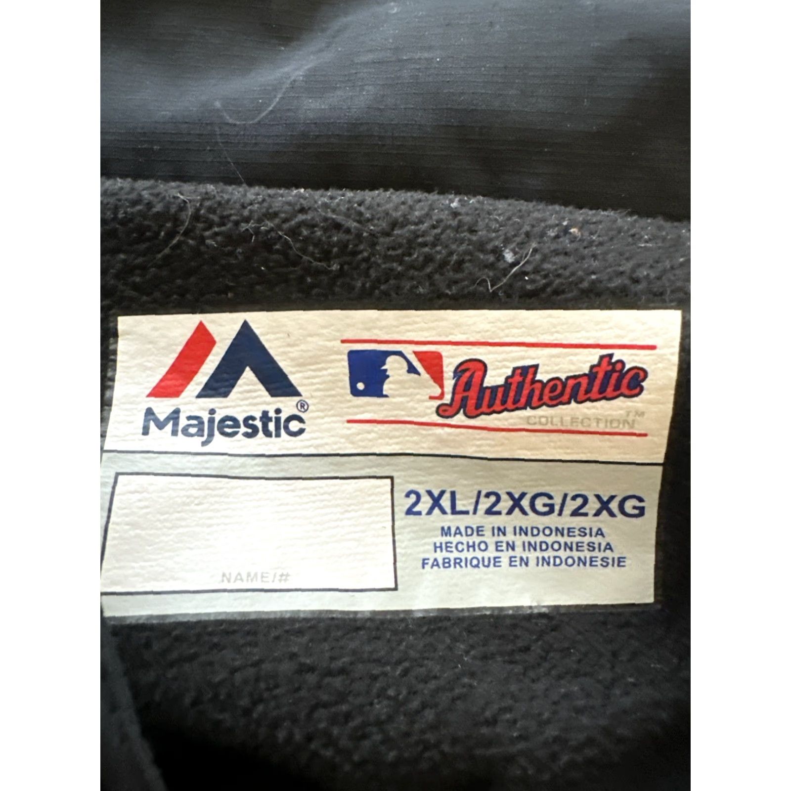 VINTAGE Baltimore Orioles Majestic Jacket Mens 2XL Black Orange Puffer Coat Full Zip MLB