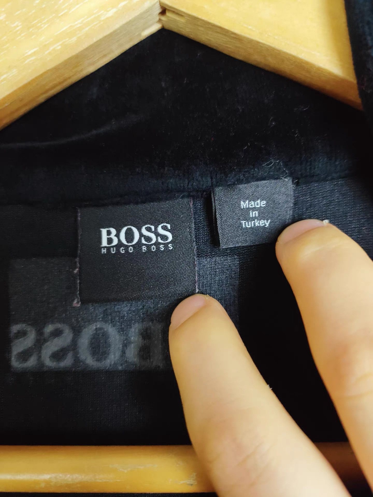 Hugo Boss Hugo Boss Men's Black Coral Fleece Jacket K29 Size US L / EU 52-54 / 3 - 4 Thumbnail