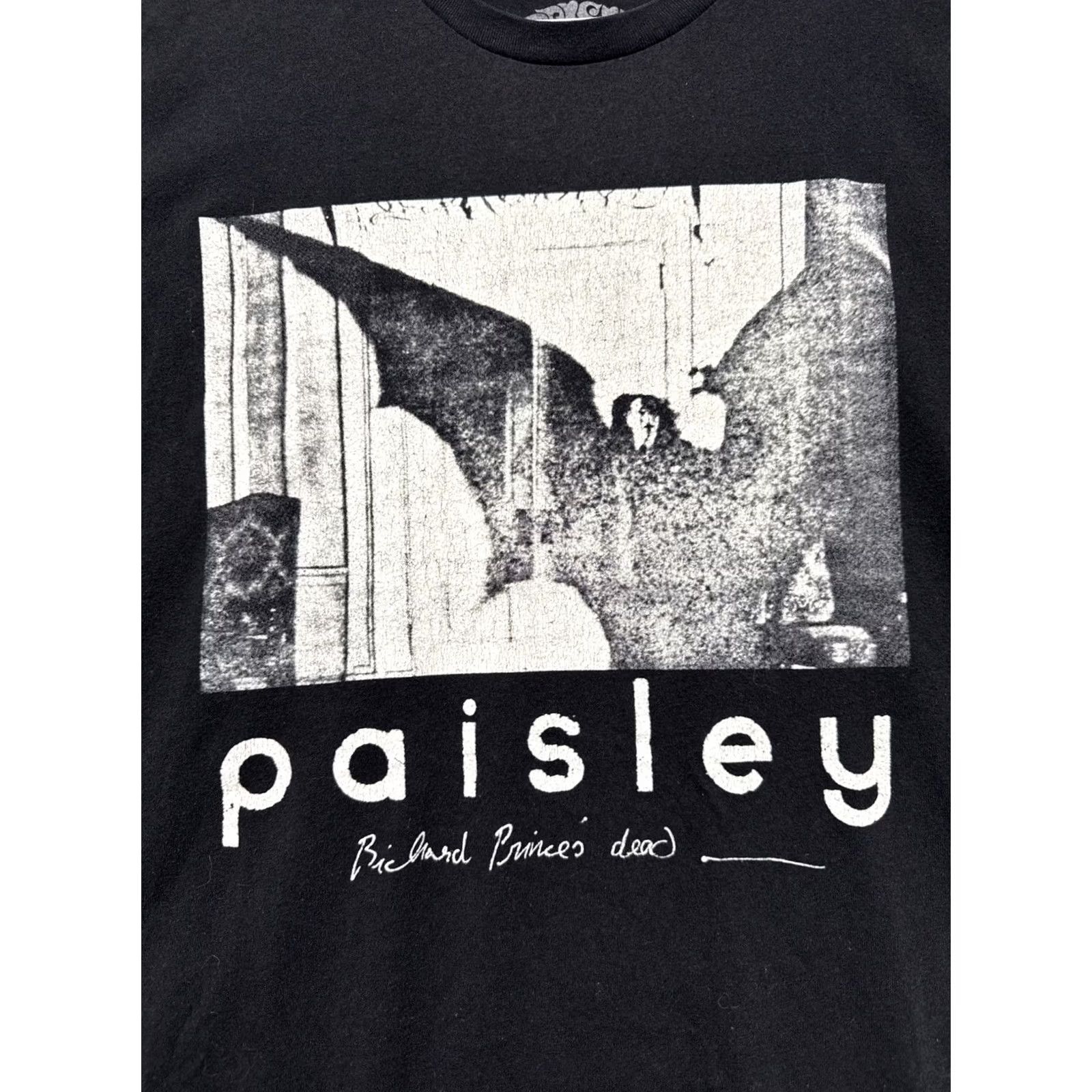 Vintage Paisley Strangelove Skateboard “Richard Price’s Dead” Black T-Shirt Men’s XL Size US XL / EU 56 / 4 - 2 Thumbnail