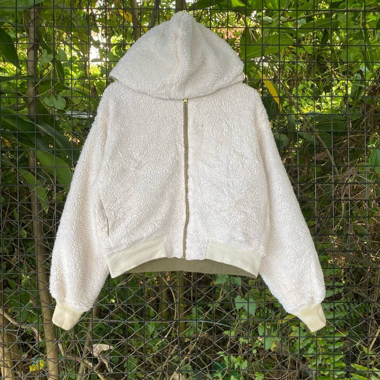Japanese Brand × Vintage Vtg Earth M&E Sherpa Riversible Hoodie Zipper Jacket Size M / US 6-8 / IT 42-44 - 1 Thumbnail