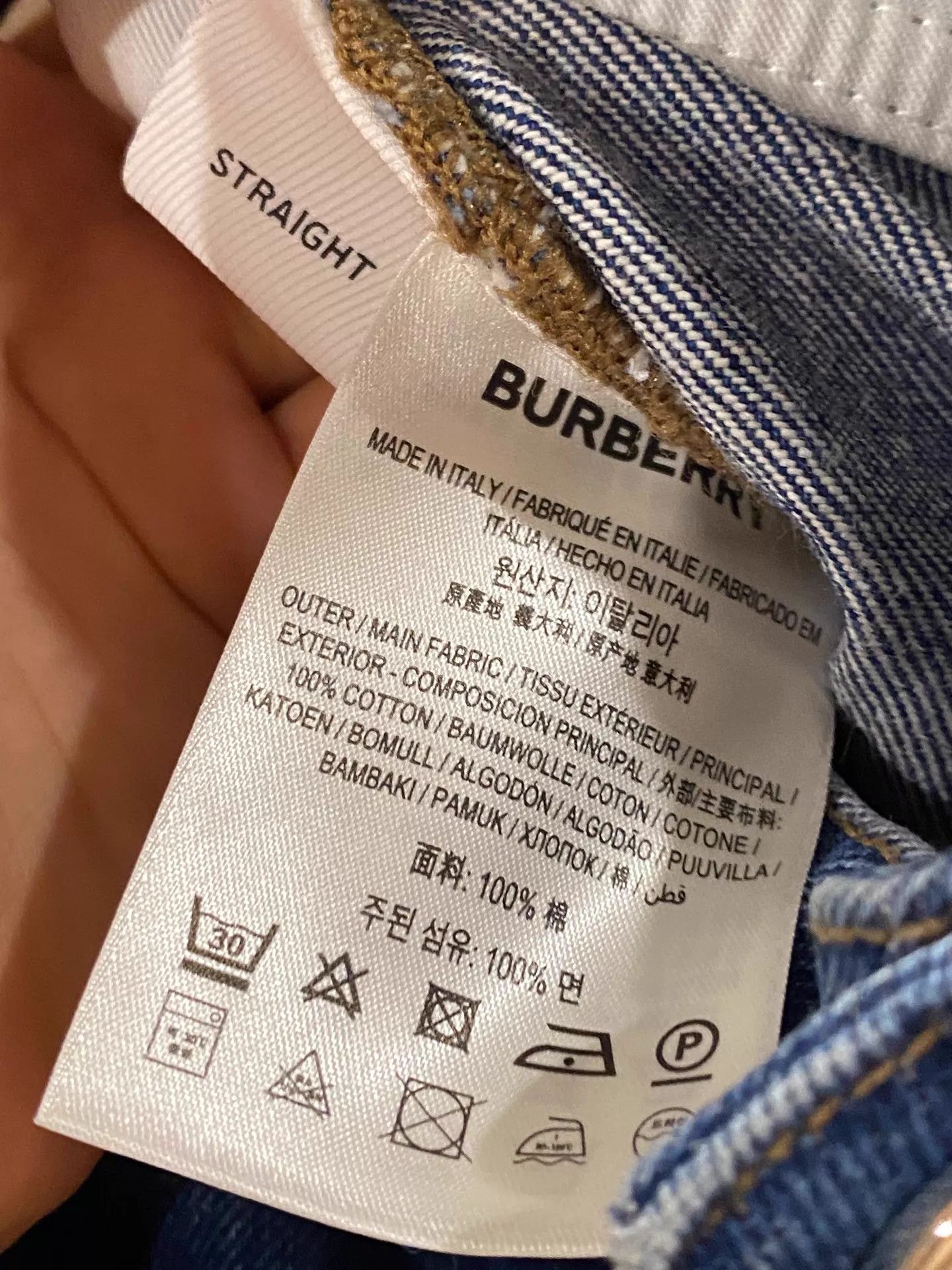 Burberry Burberry 24 Jeans Tailored Fit Flattering Legs Size 24" / US 00 / IT 34 - 4 Thumbnail