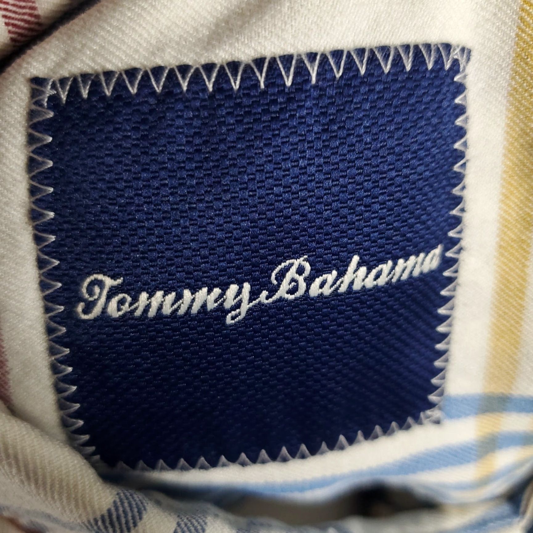 Tommy Bahama Tommy Bahama Shirt Mens XL Blue Red Plaid Silk Button-Up Short Sleeve Shirt Size US XL / EU 56 / 4 - 7 Thumbnail
