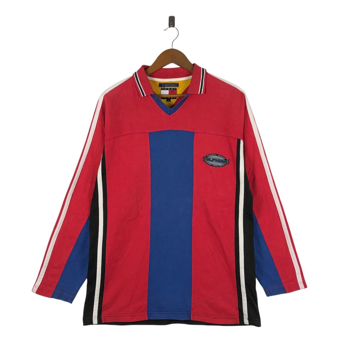 Tommy Jeans TOMMY JEANS Sports Tech Denim Collar Longsleeve Shirt Size US L / EU 52-54 / 3 - 1 Thumbnail