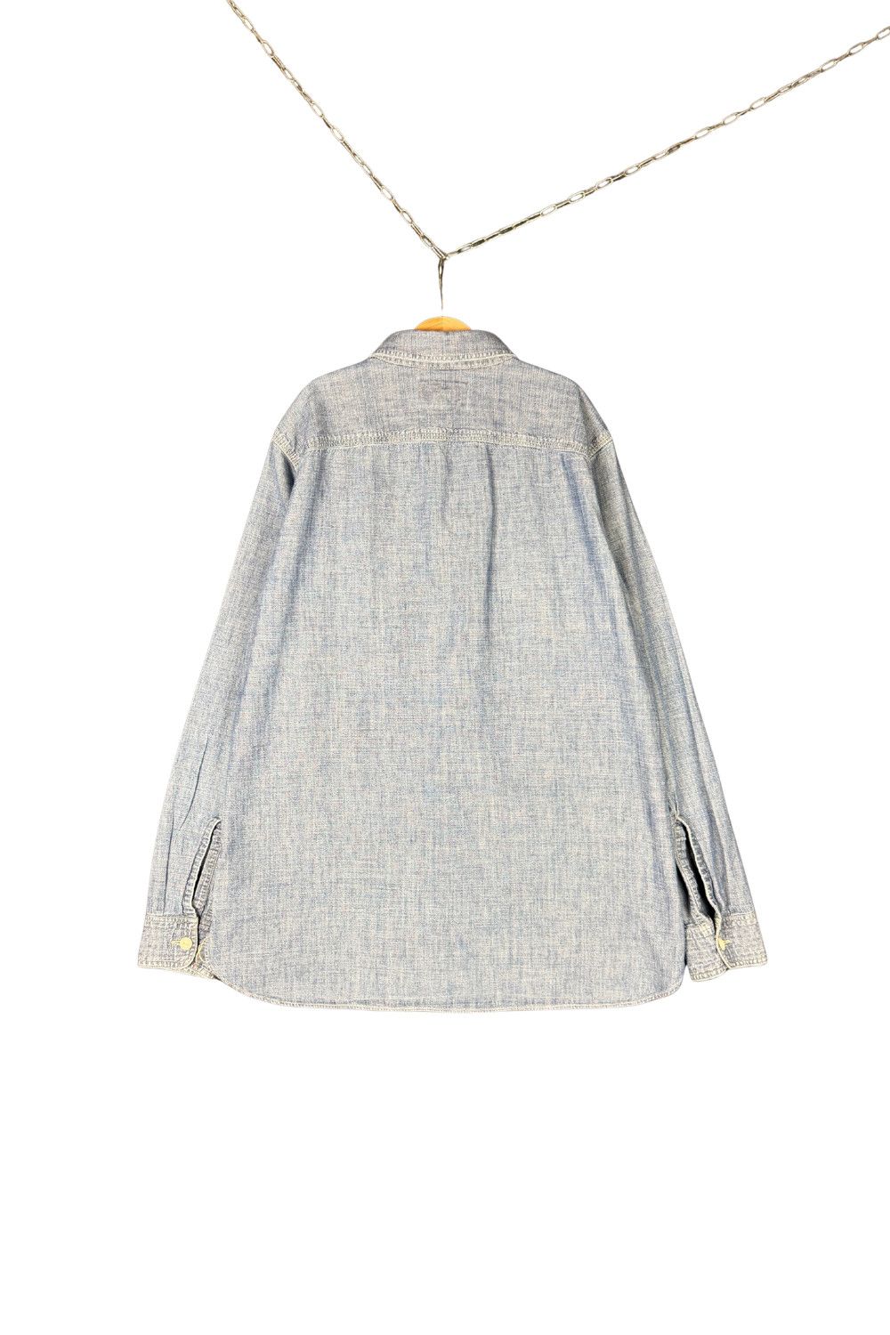 RRL Ralph Lauren RRL Double RL Chambray Work Shirt Indigo Fade Ralph Lauren Size US XS / EU 42 / 0 - 2 Thumbnail