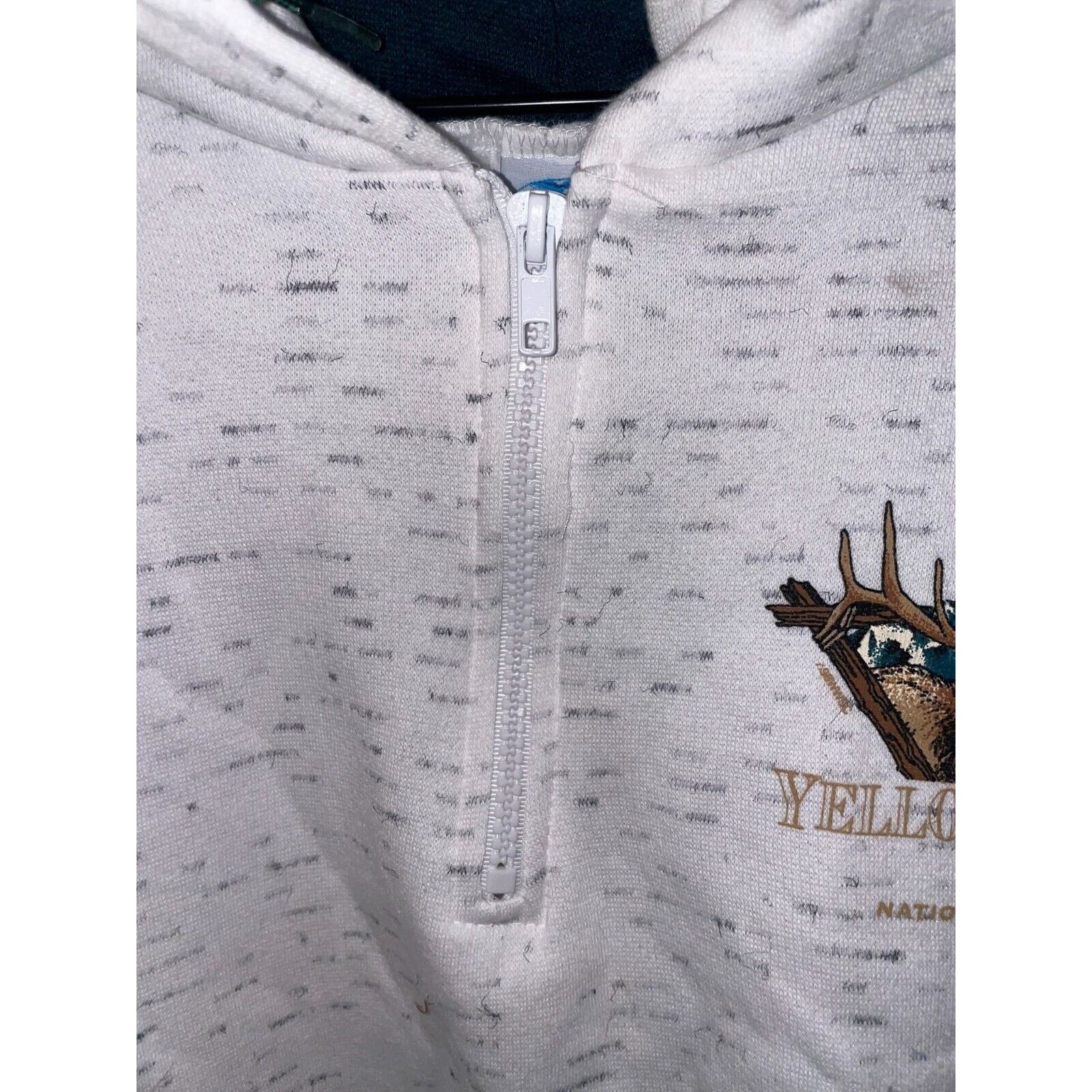 Vintage Vintage Yellowstone Hoodie National Park 1/4 Zip VTG 90s L Size US L / EU 52-54 / 3 - 8 Thumbnail