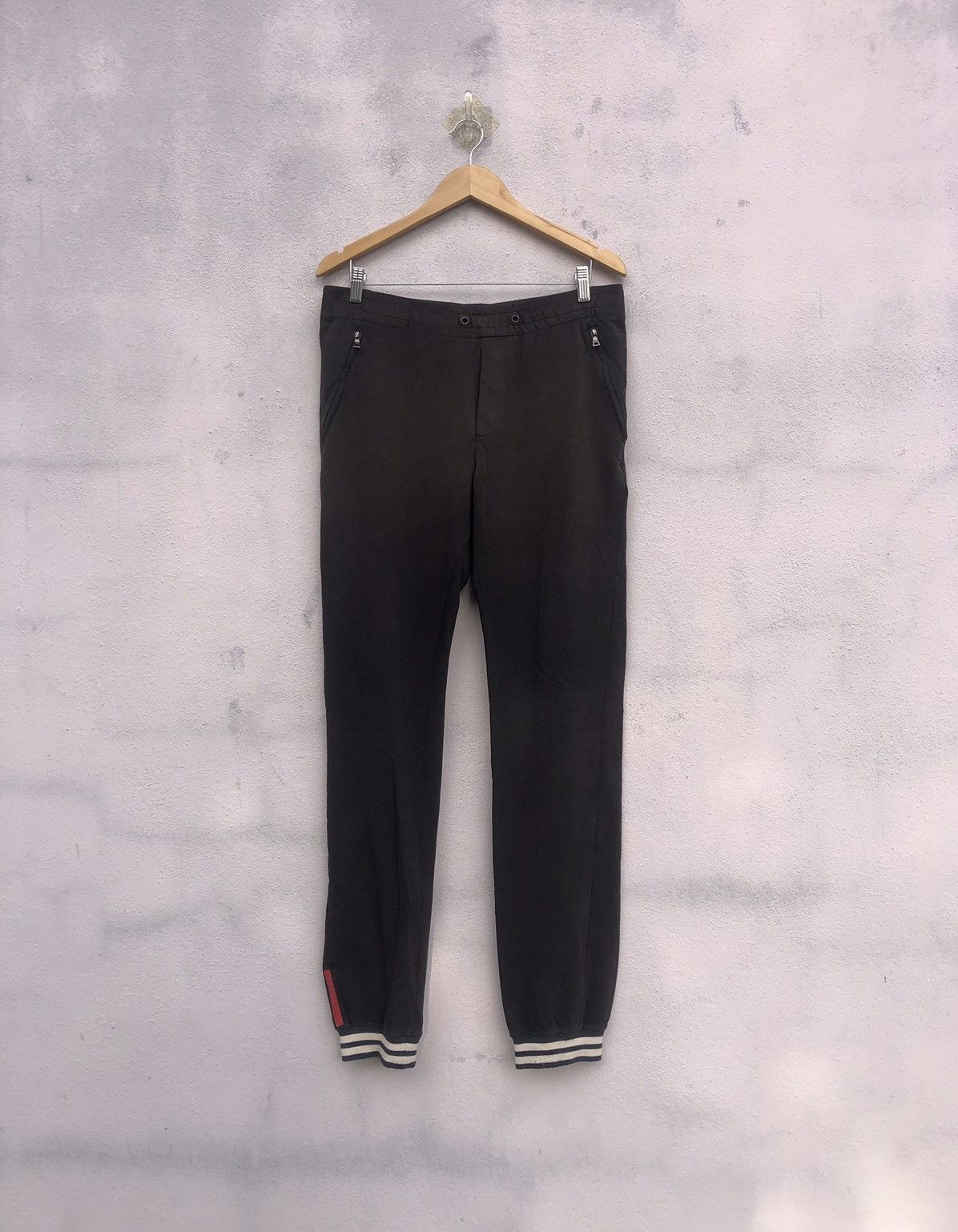 Prada Prada Sweatpants Zipper Rubber Tags Size US 32 / EU 48 - 1 Thumbnail