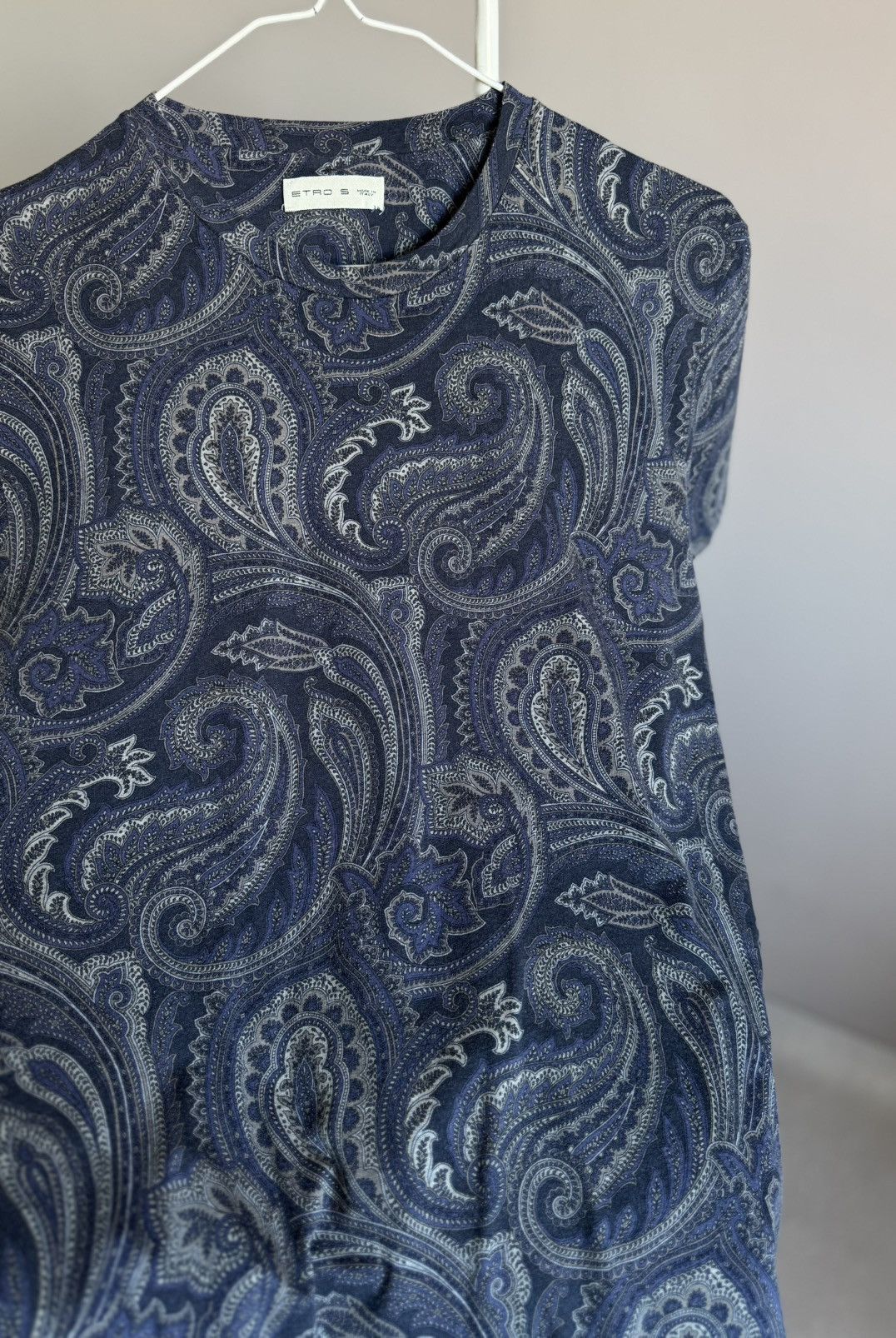 Etro Etro Floral Paisley Grey T-shirt Italy Size US S / EU 44-46 / 1 - 6 Thumbnail
