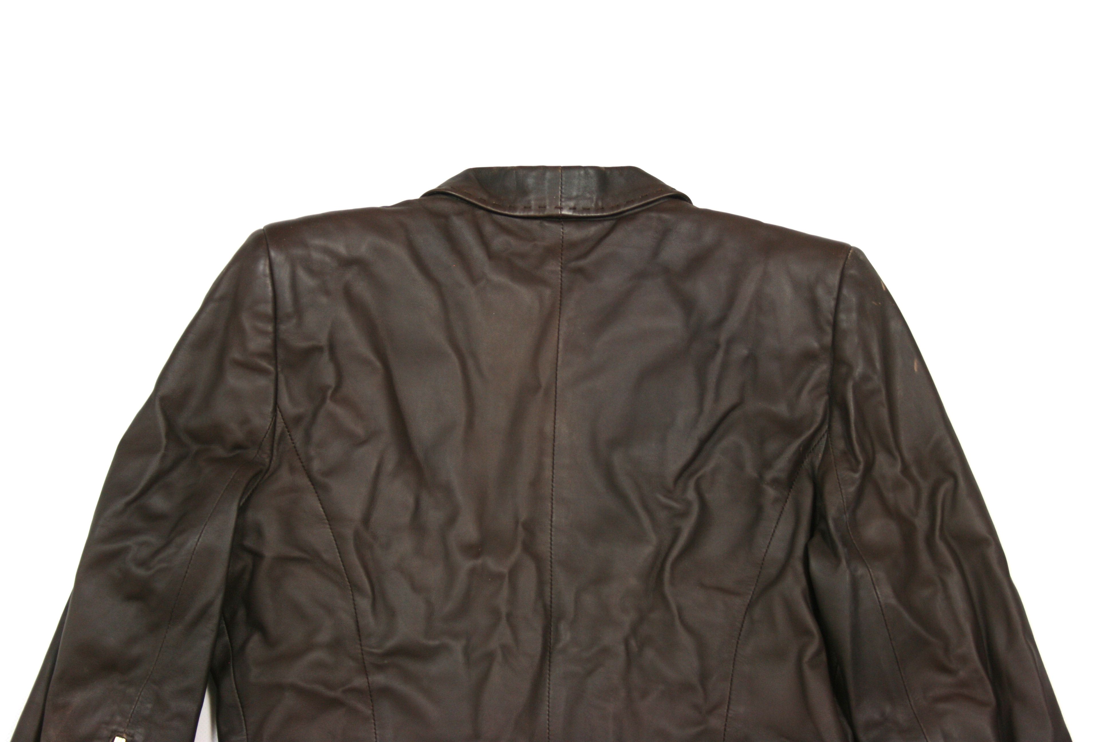 Barbara Bui Leather Blazer Size M / US 6-8 / IT 42-44 - 4 Thumbnail