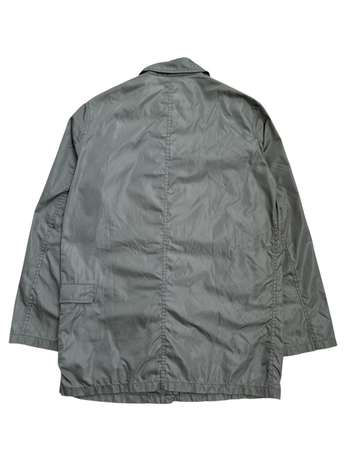 Prada 1990s Vintage Silver Nylon Jacket Size US S / EU 44-46 / 1 - 2 Thumbnail