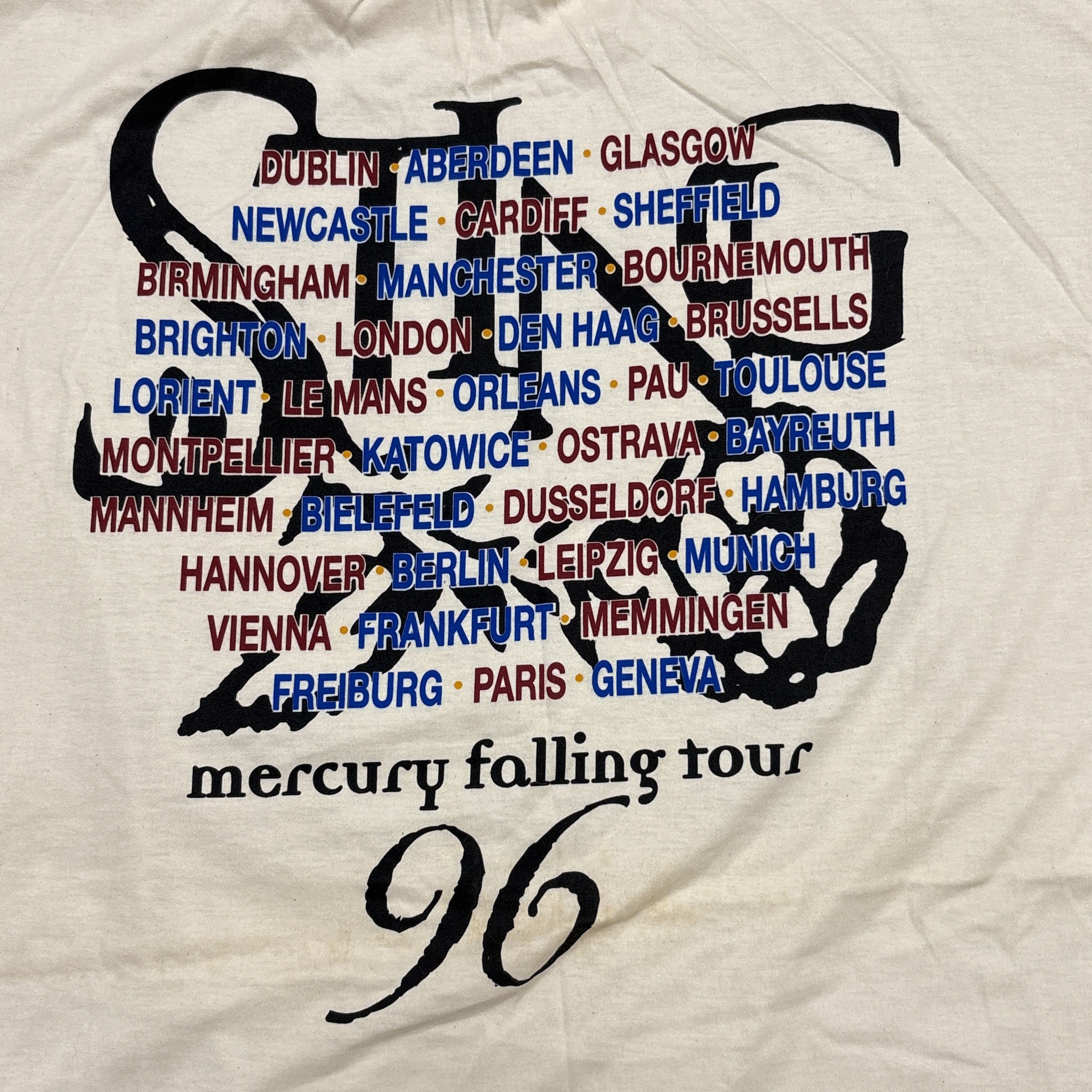 Band Tees Vintage Sting Shirt 90s Tour Concert Merch Rock Band Tee Size US XL / EU 56 / 4 - 13 Thumbnail