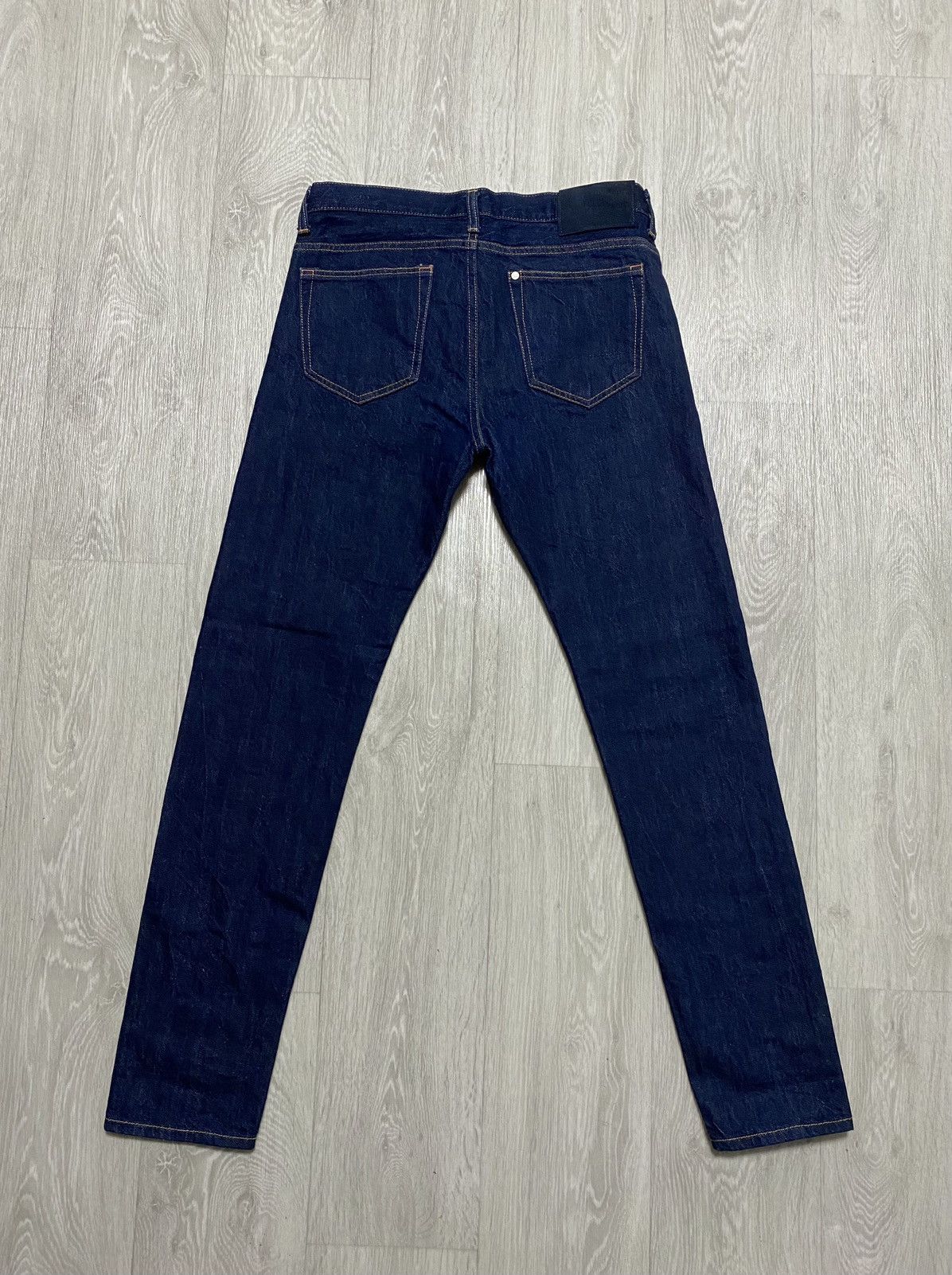 H&M H&M Navy Selvedge Selvage Slim Regular Waist Denim Jeans Size US 29 - 5 Thumbnail