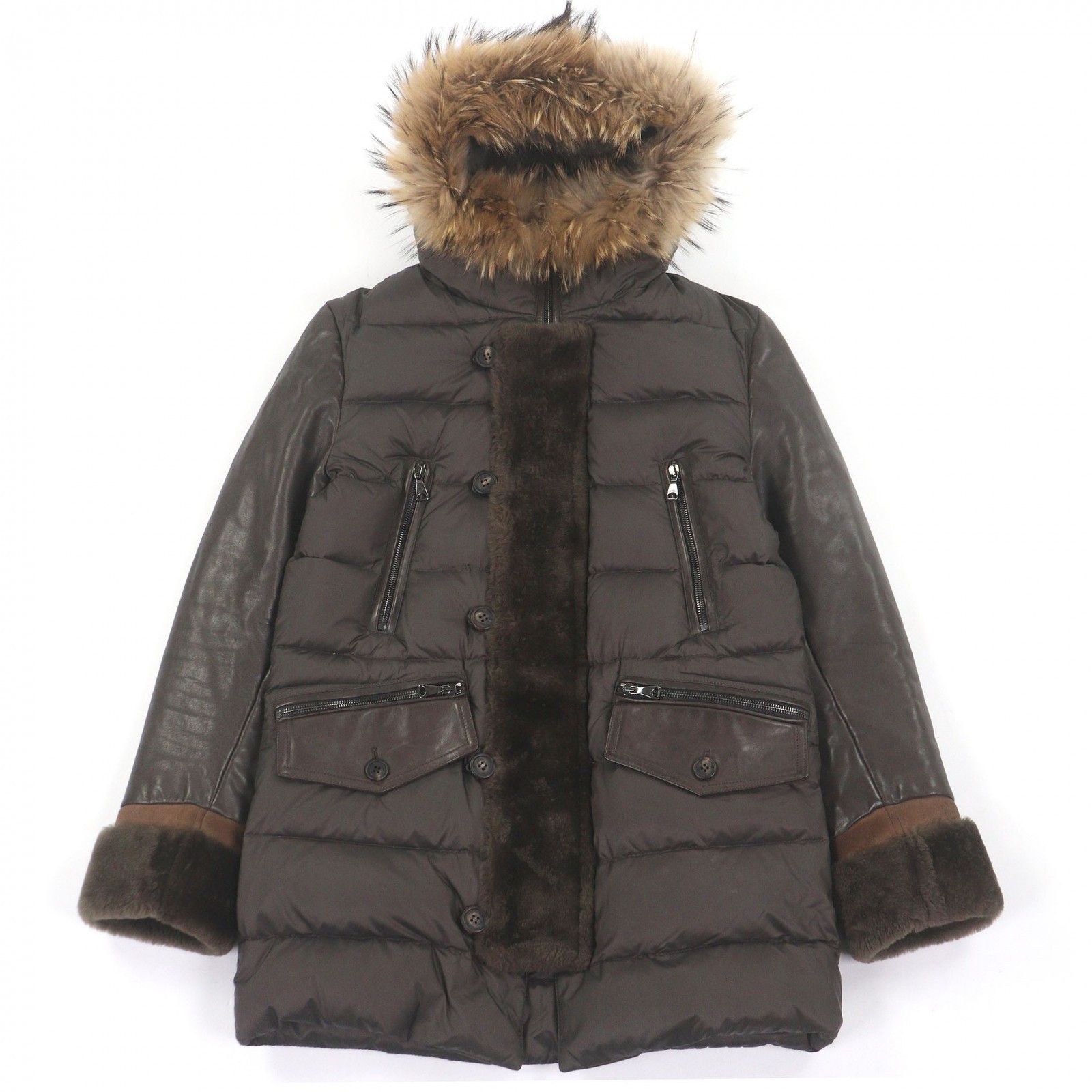 Other Other EMMETI Sheepskin Down Jacket Leather Outerwear DUTY FREE for USA Size ONE SIZE - 1 Thumbnail