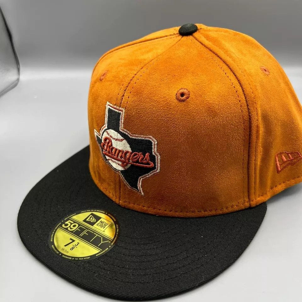 New Era Texas Rangers Hat Men 7 3/8 Hat Club 59Fifty New Era Fitted Size ONE SIZE - 3 Thumbnail