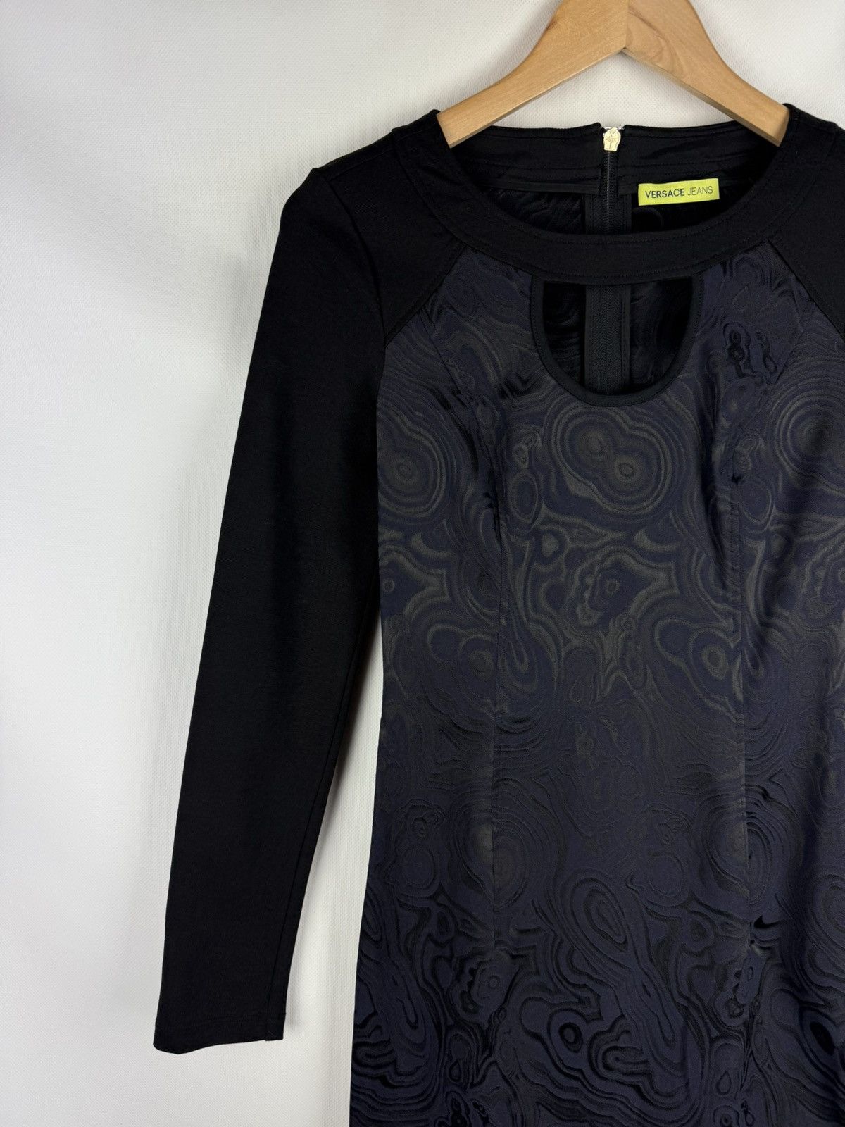 Versace Jeans Couture Versace Jeans Ladies Abstract Pattern Long Sleeve Dress Size XS / US 0-2 / IT 36-38 - 4 Thumbnail