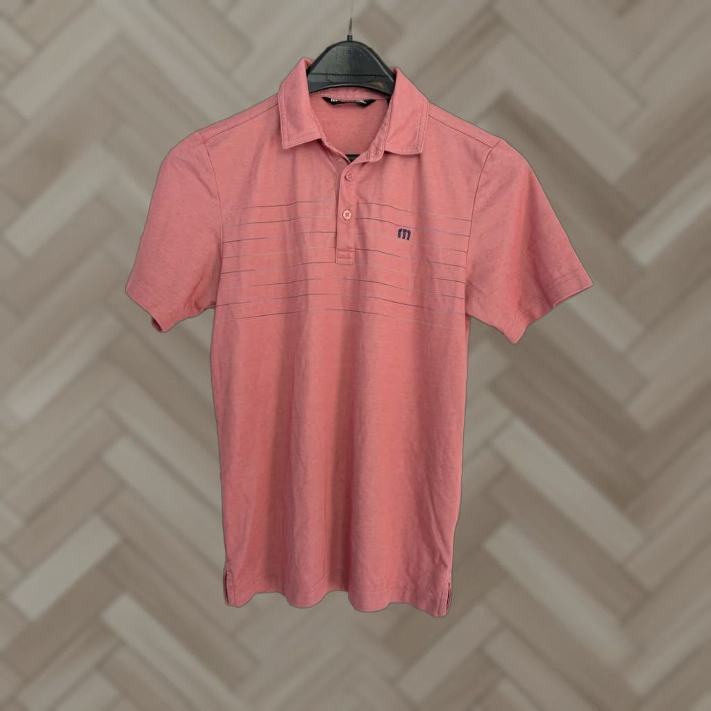 TravisMathew Travis Mathew Polo Shirt Golf Pink Short Sleeve Small Mens Size US S / EU 44-46 / 1 - 1 Thumbnail