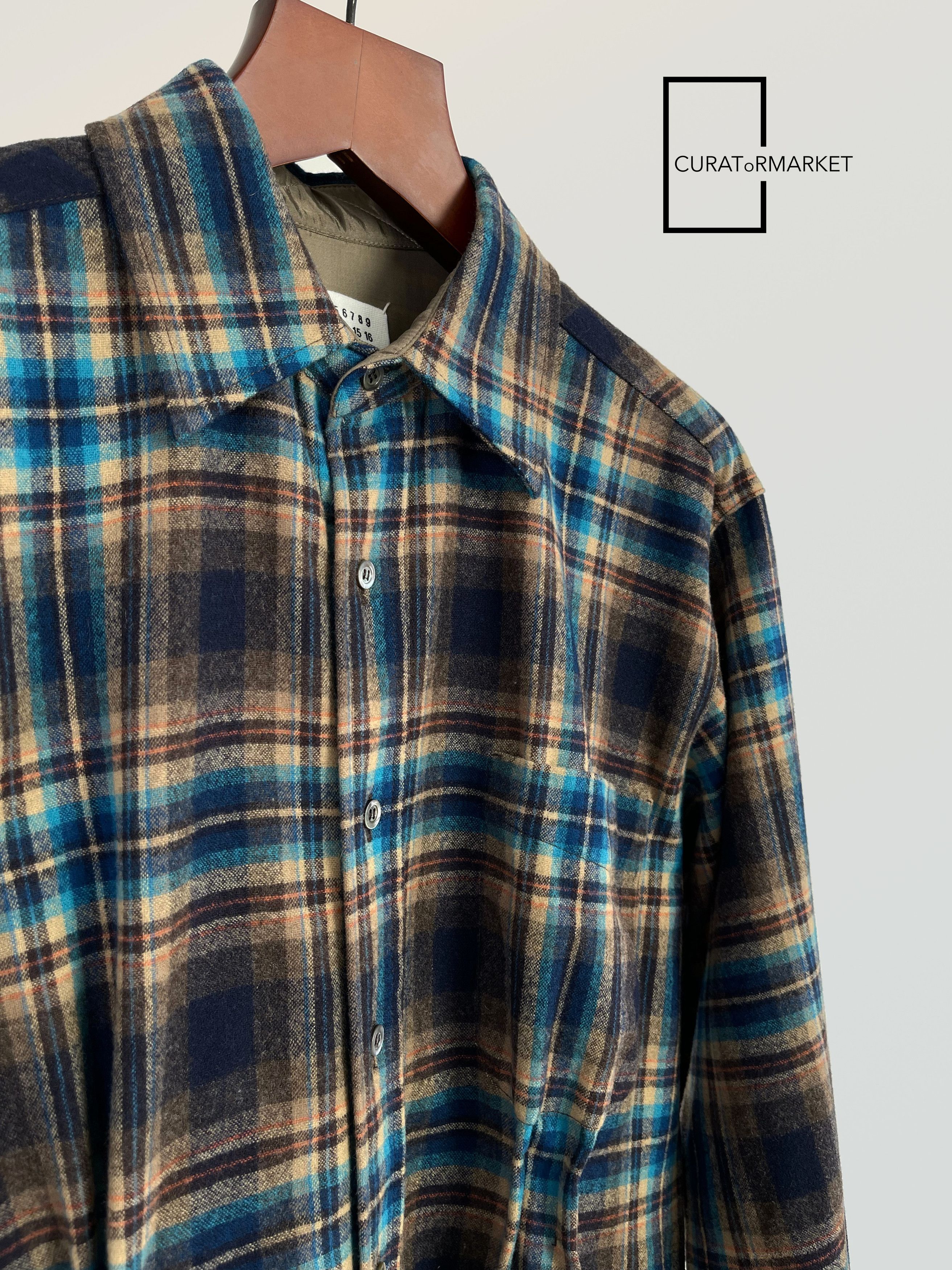 Maison Margiela EU50 RARE Pendleton Wool Flannel Plaid Snap Back Stitch SS24 Size US M / EU 48-50 / 2 - 3 Thumbnail