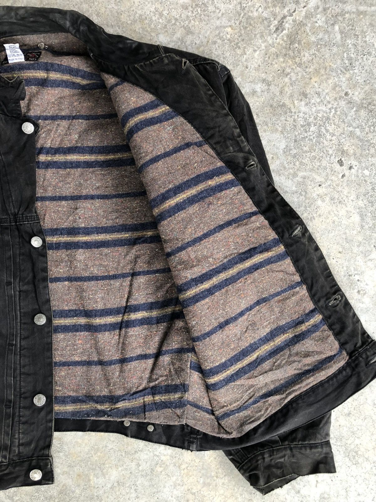 Diesel Diesel Blanket Lined Denim Distressed Jacket Size US XL / EU 56 / 4 - 9 Thumbnail