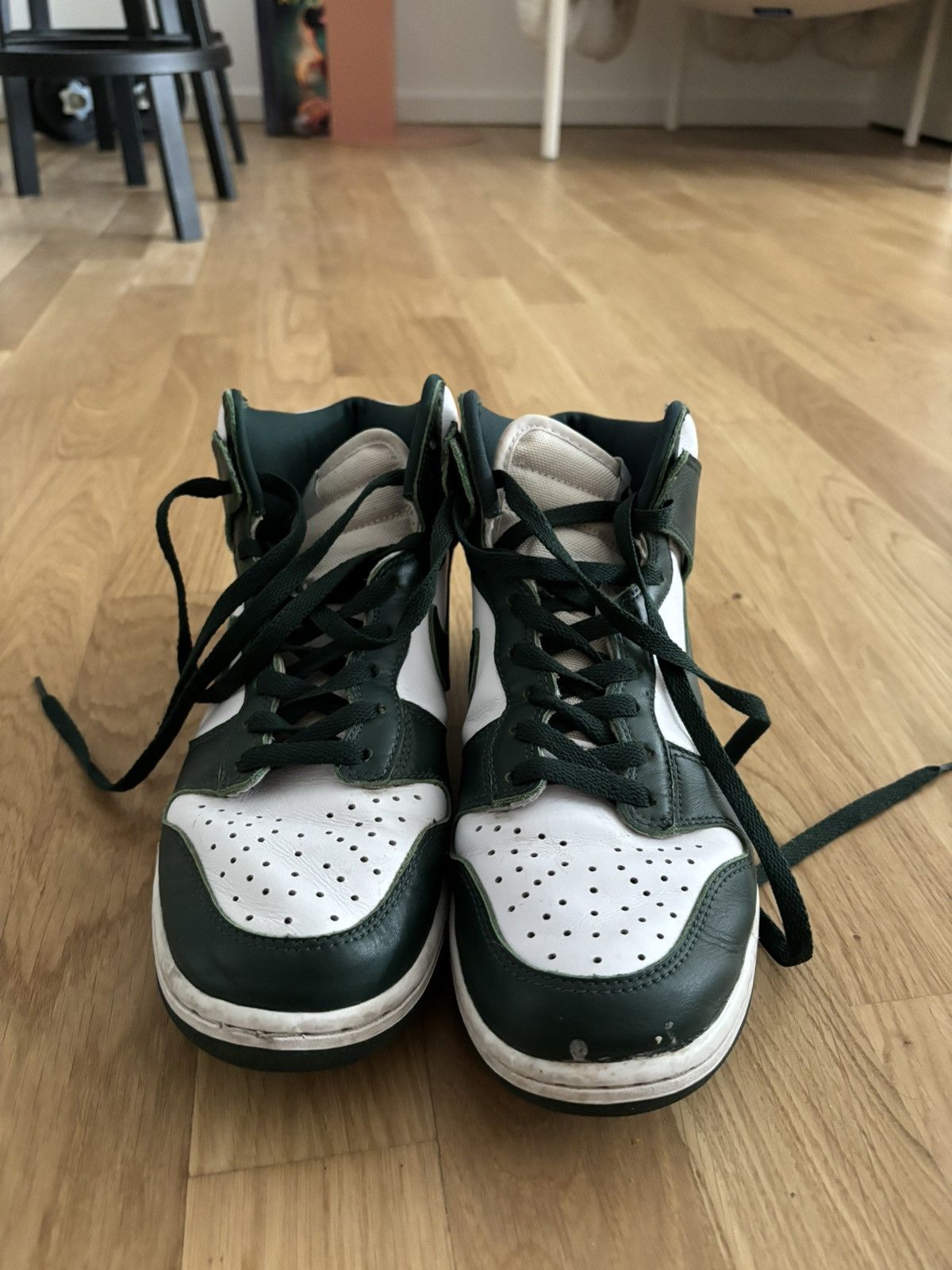 Nike Dunk Hi „Spartan Green“ in US9.5 Size US 9 / EU 42 - 2 Thumbnail