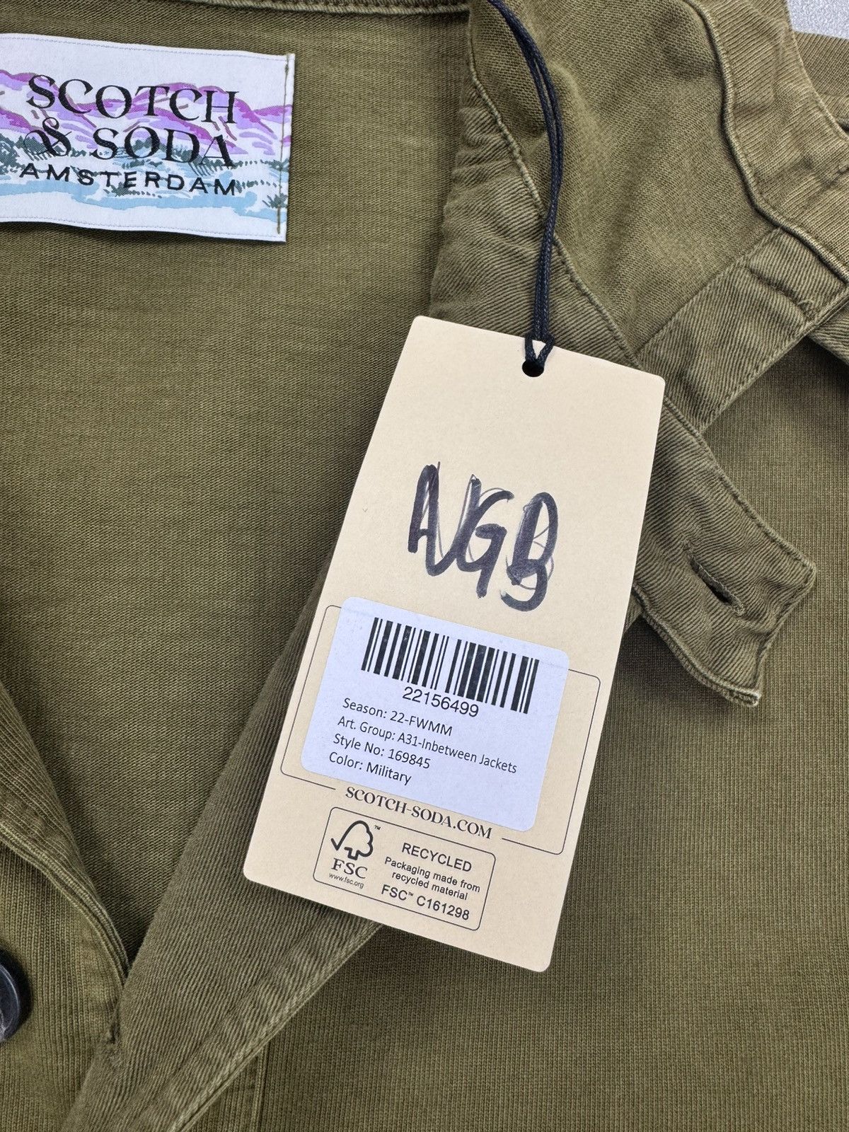 Scotch & Soda Scotch Soda A31 Inbetween Jacket military hooded Army Anorak Size US L / EU 52-54 / 3 - 6 Thumbnail