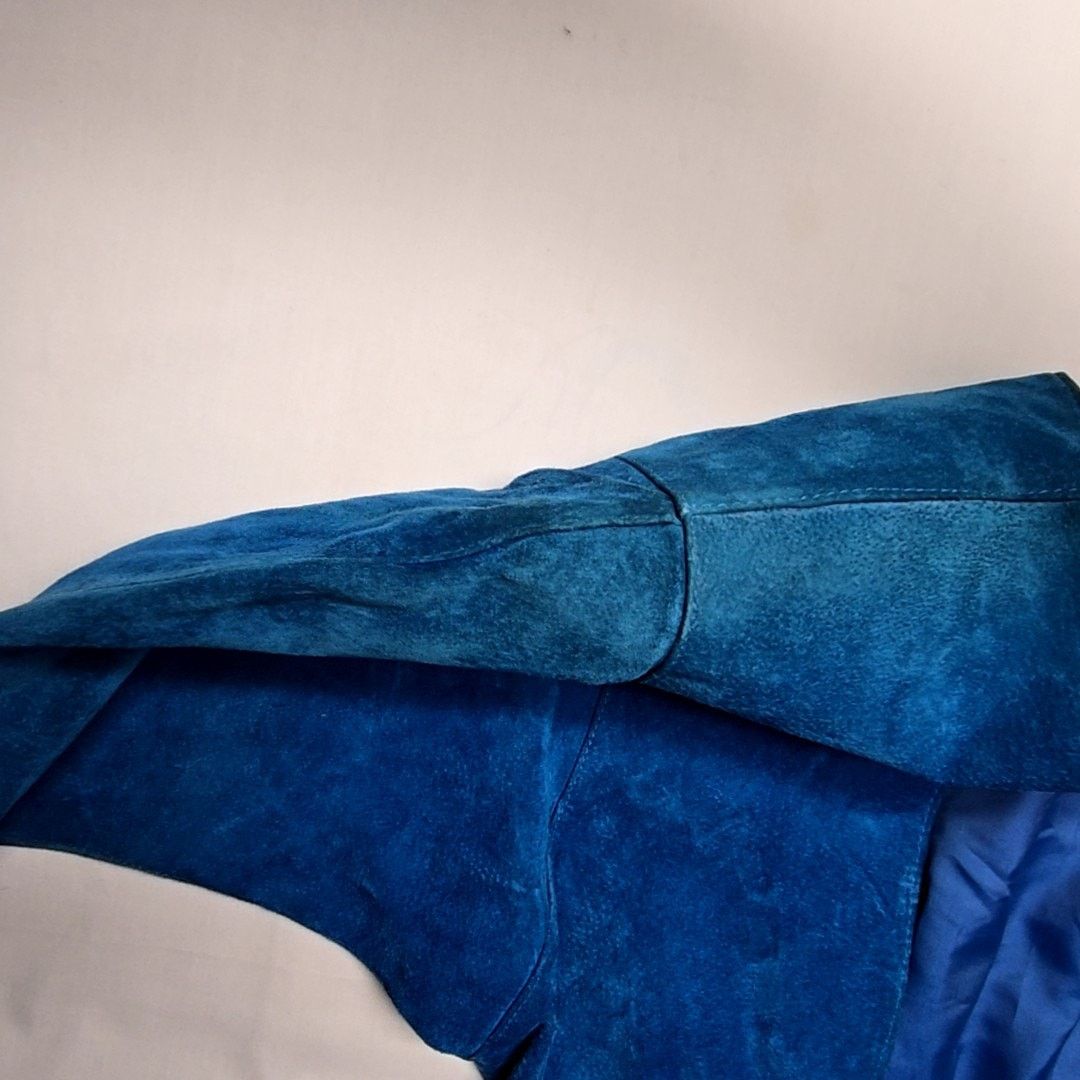 Vintage Vintage Blue Suede Peplum Bennetts Dress Womens Size 6 80s Size M / US 6-8 / IT 42-44 - 17 Thumbnail