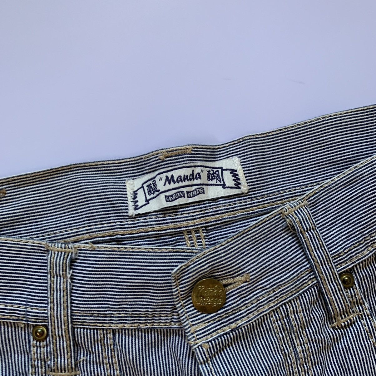 Japanese Brand × Vintage Vintage Manda Union Made Pinstripe Pants Size US 30 / EU 46 - 7 Thumbnail
