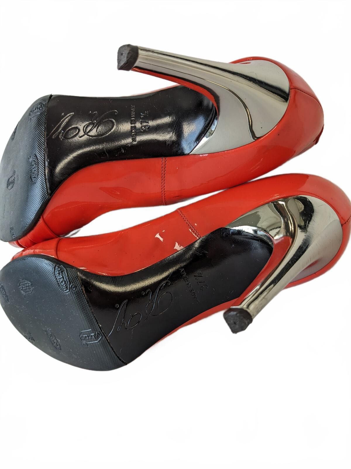Other Roger Vivier Pumps Women Italy Coral Patent Leather US 7-7.5 Size US 7.5 / IT 37.5 - 9 Thumbnail