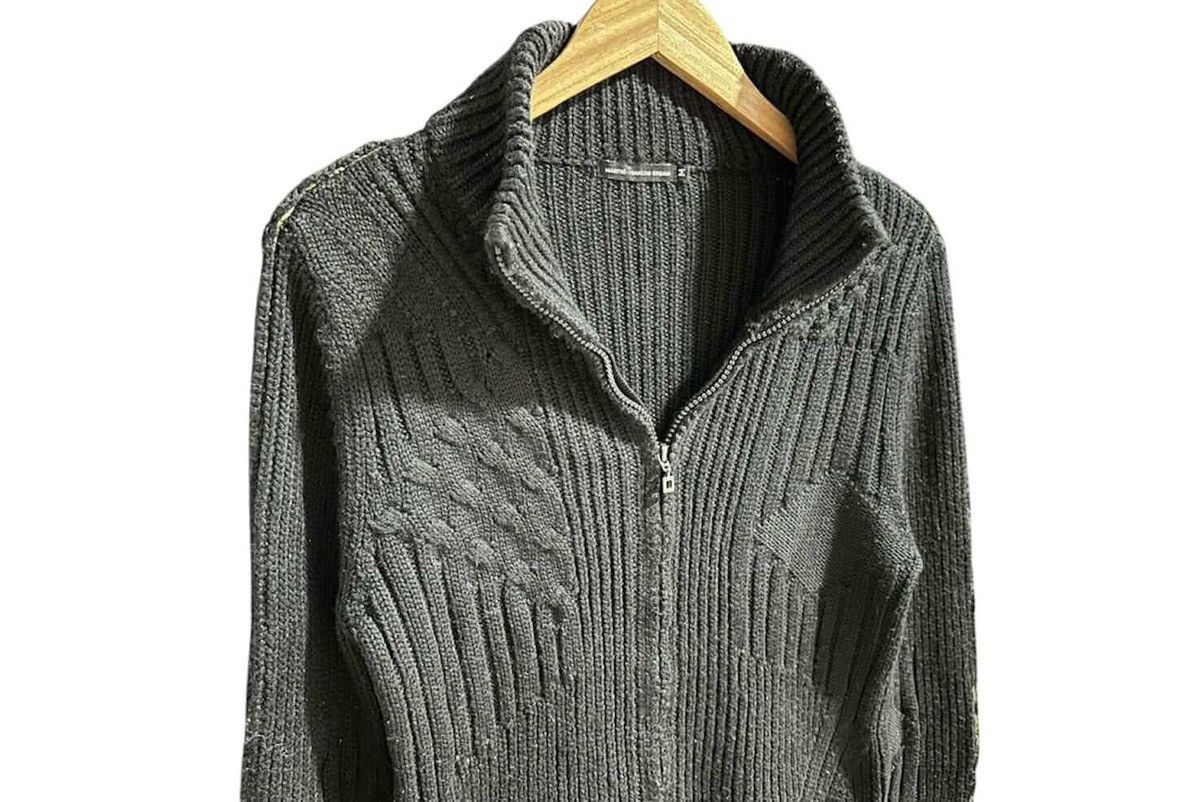 If Six Was Nine × Le Grande Bleu (L.G.B.) × Marithe + Francois Girbaud 🔥Y2K Archived Marithe Francois Girbaud Cable Knit Zip Jacket Size US M / EU 48-50 / 2 - 13 Thumbnail