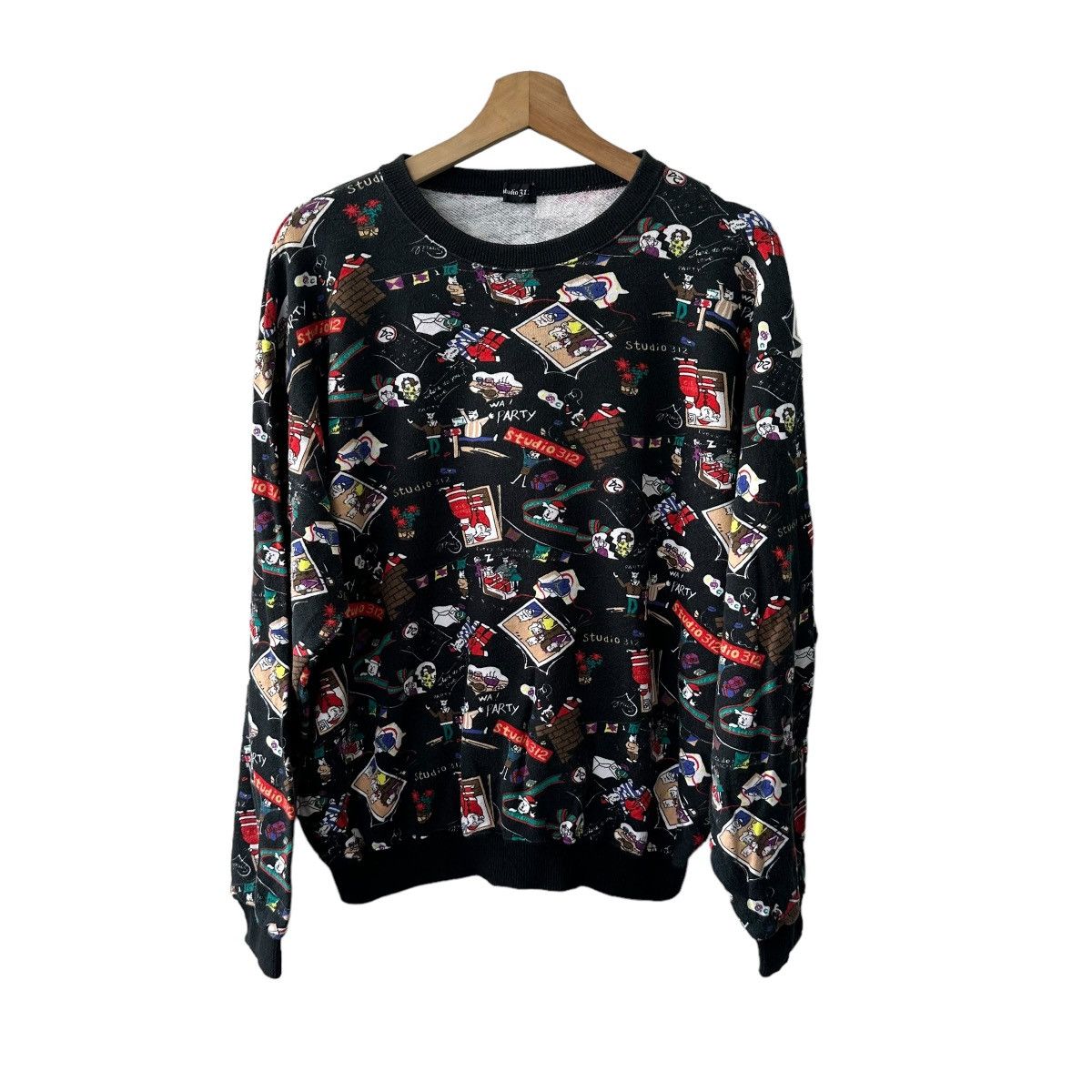 Japanese Brand Studio 312 Sweatshirt party full print Size US L / EU 52-54 / 3 - 1 Thumbnail