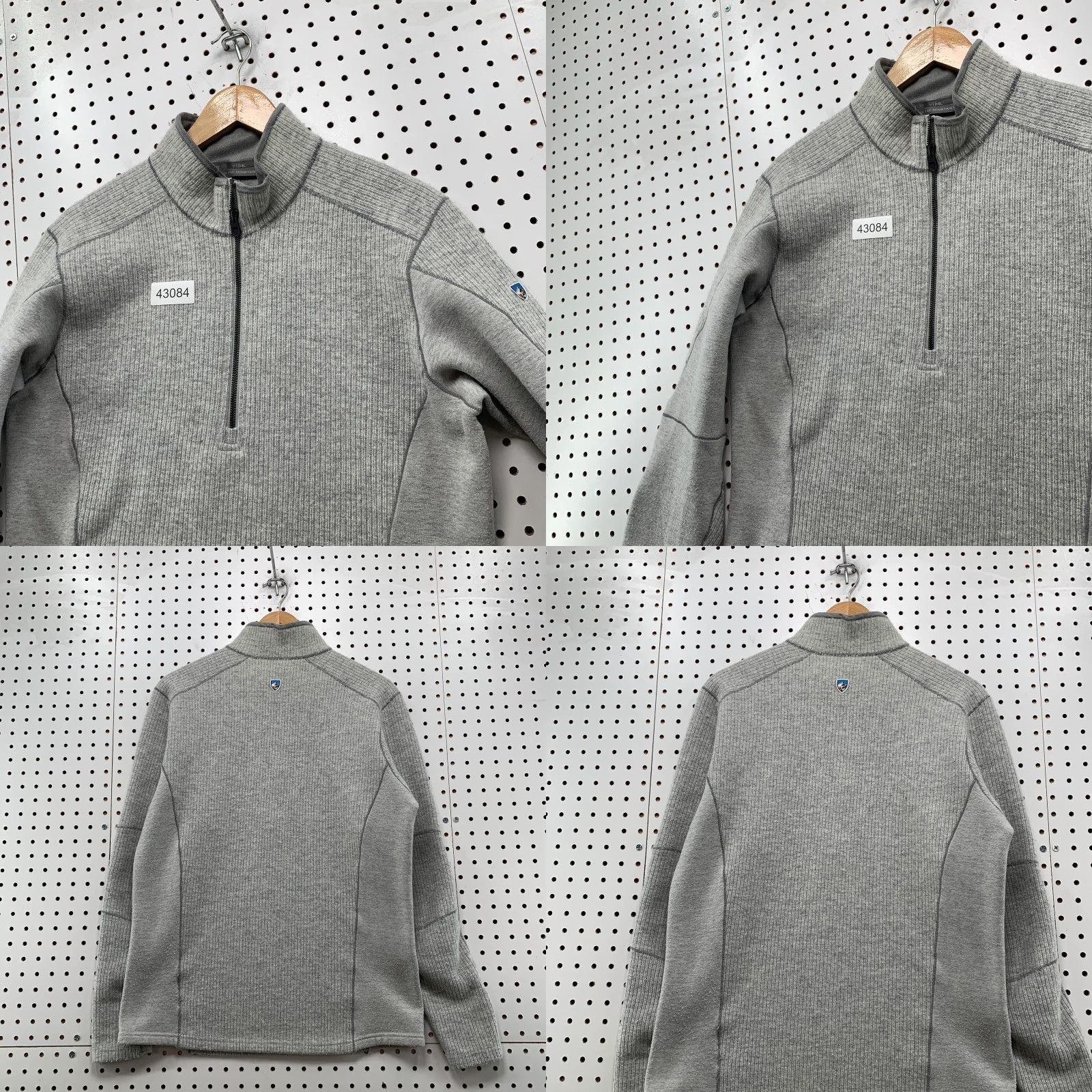 Vintage Kuhl Pullover Sweater 1/4 Zip Womens Medium Long Sleeve Mens Medium Gray 1/4 Zip Knit Fleece Casual Winter Spring Fall Regular Shirt Mens Womens Size M / US 6-8 / IT 42-44 - 8 Thumbnail
