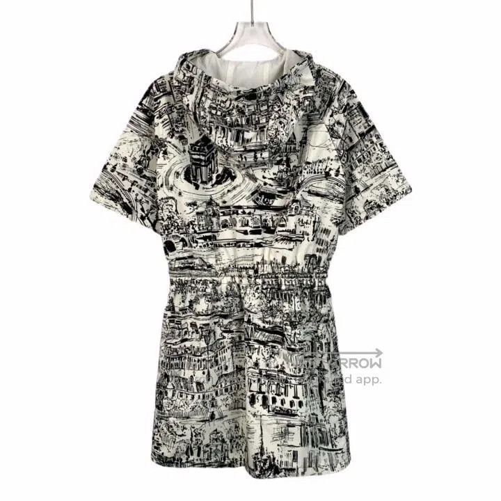 Dior christian dior color-block architectural hooded dress. Size XS / US 0-2 / IT 36-38 - 2 Thumbnail
