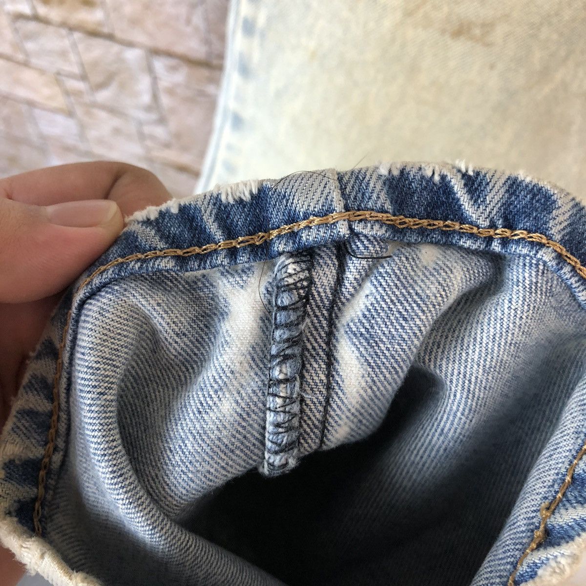Edwin Edwin faded Blue vintage Denim Pants #A1172 Size US 28 / EU 44 - 9 Thumbnail