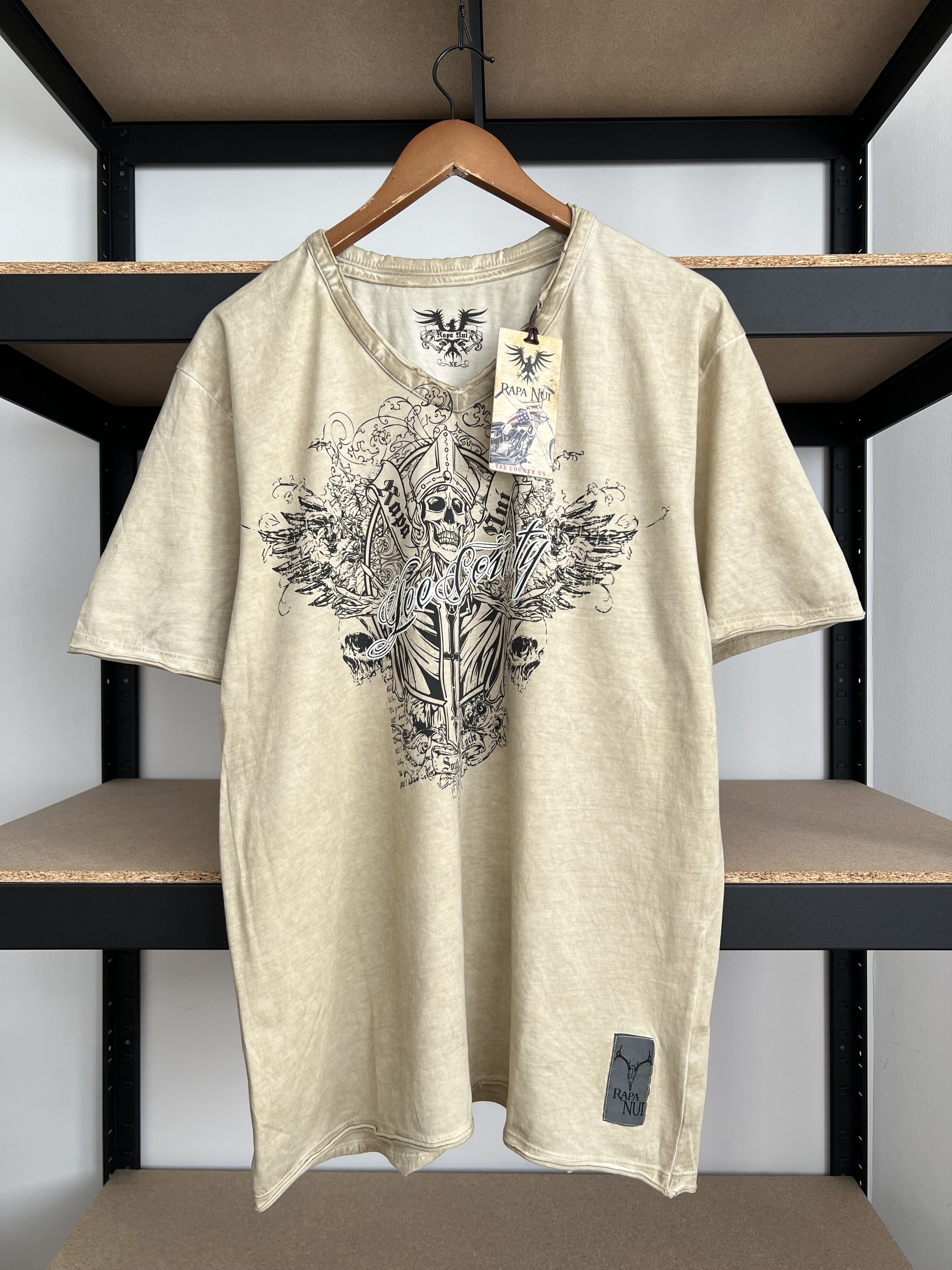 Affliction Affliction Style Rapa Nui Eagle Skull Y2K T-shirt Size US XL / EU 56 / 4 - 1 Thumbnail
