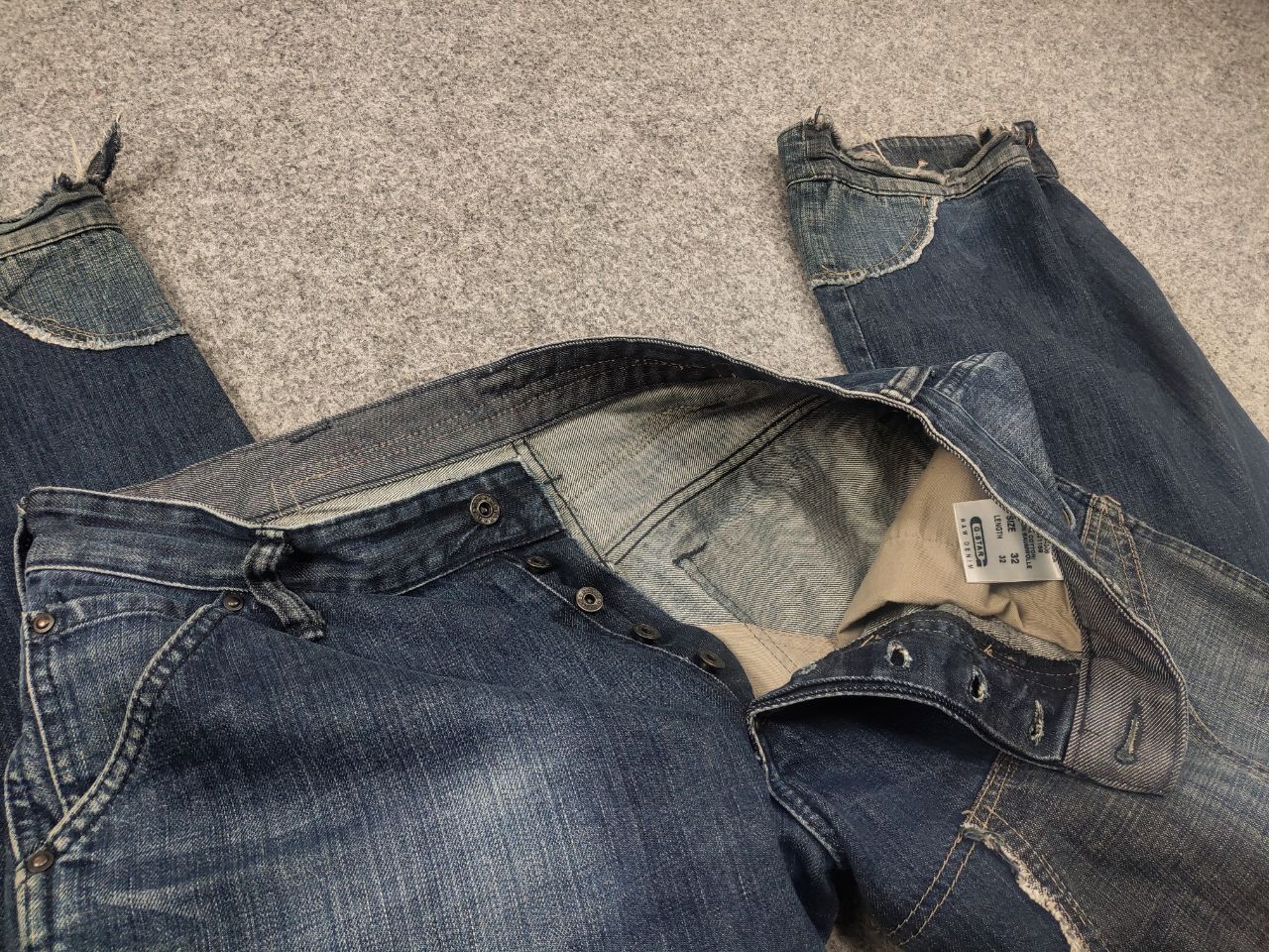 G-Star Rare Vintage G Star Raw Concept elwood Y2K Baggy Zip Jeans Size US 32 / EU 48 - 13 Thumbnail