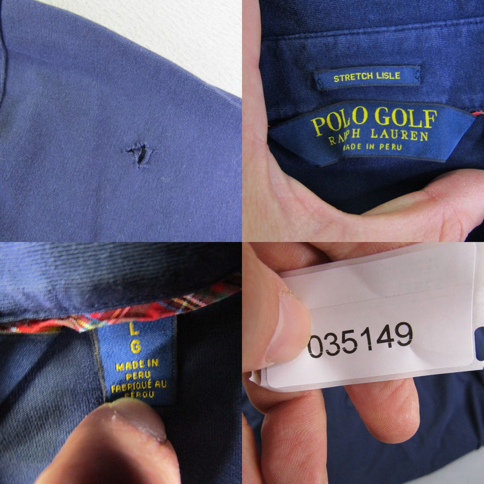 Ralph Lauren Ralph Lauren Polo Shirt Mens Large Blue Polo Golf Stretch Lisle Performance Flex Size US L / EU 52-54 / 3 - 8 Thumbnail