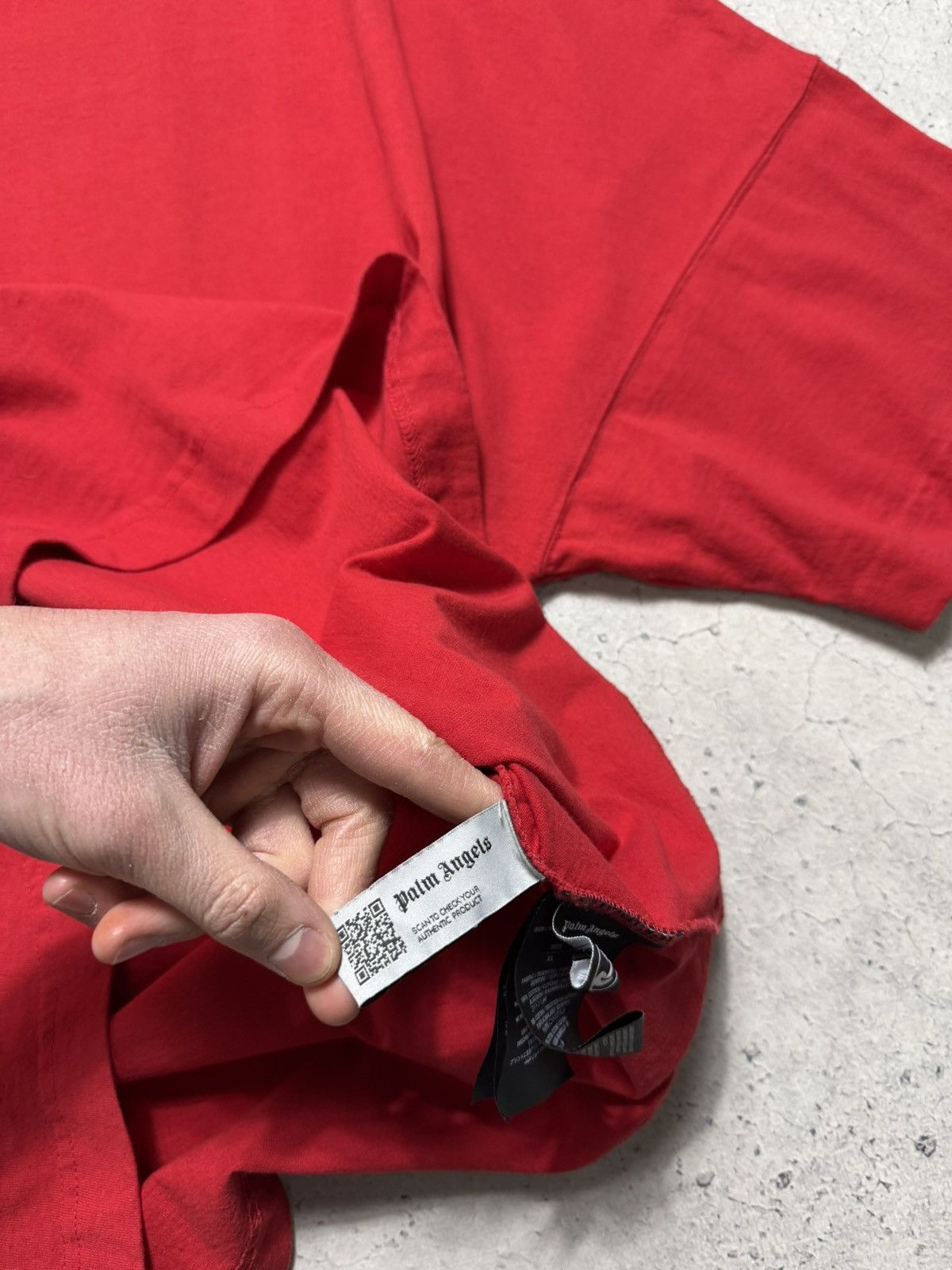 Palm Angels Palm Angels Big Logo Red T-Shirt Size XL Size US XL / EU 56 / 4 - 7 Thumbnail
