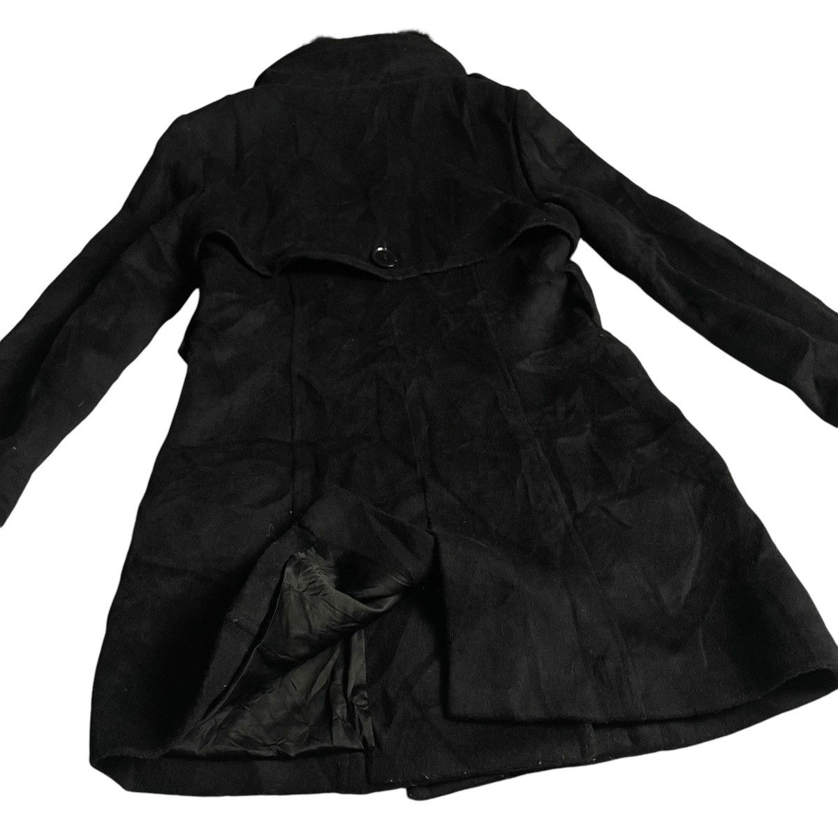 If Six Was Nine × Japanese Brand × Le Grande Bleu (L.G.B.) 🇯🇵 SPIRAL GIRL LINED FUR BUTTON UP WOOL HEAVY COAT JACKET Size S / US 4 / IT 40 - 12 Thumbnail
