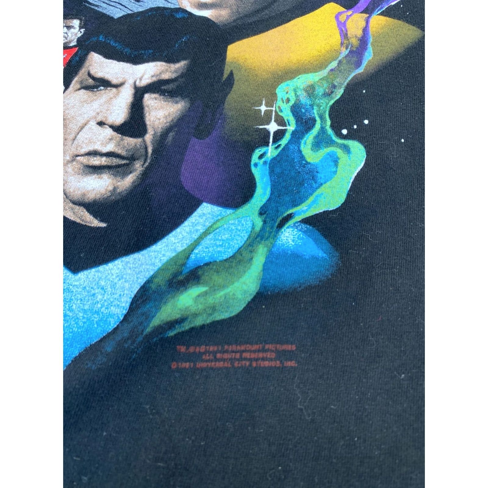 Hanes Vintage 1991 Star Trek Adventure T-Shirt Double-Sided Made in USA Sz L Size US L / EU 52-54 / 3 - 6 Thumbnail