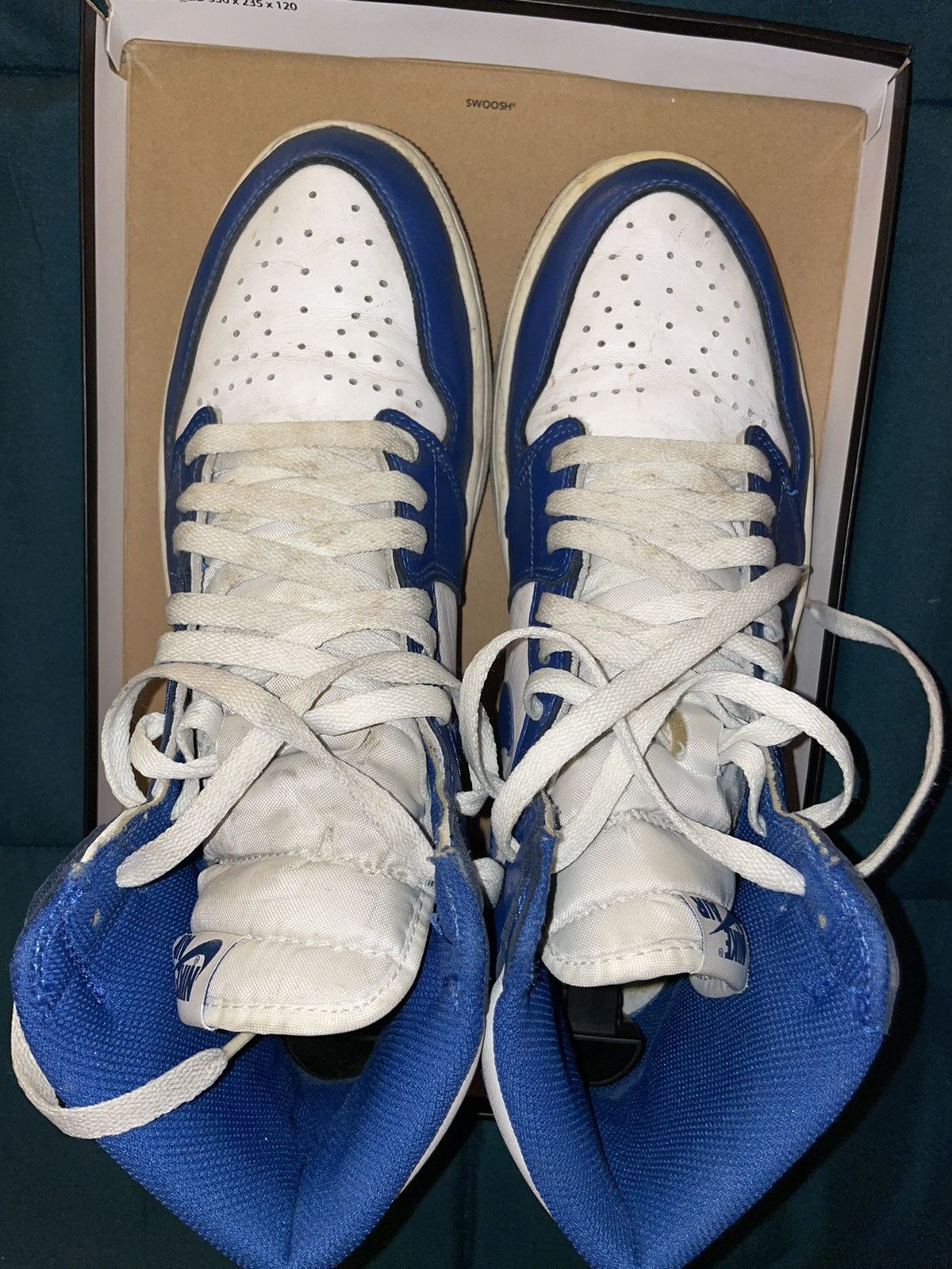 Jordan Brand × Nike Jordan 1 Storm Blue Size US 10.5 / EU 43-44 - 3 Thumbnail