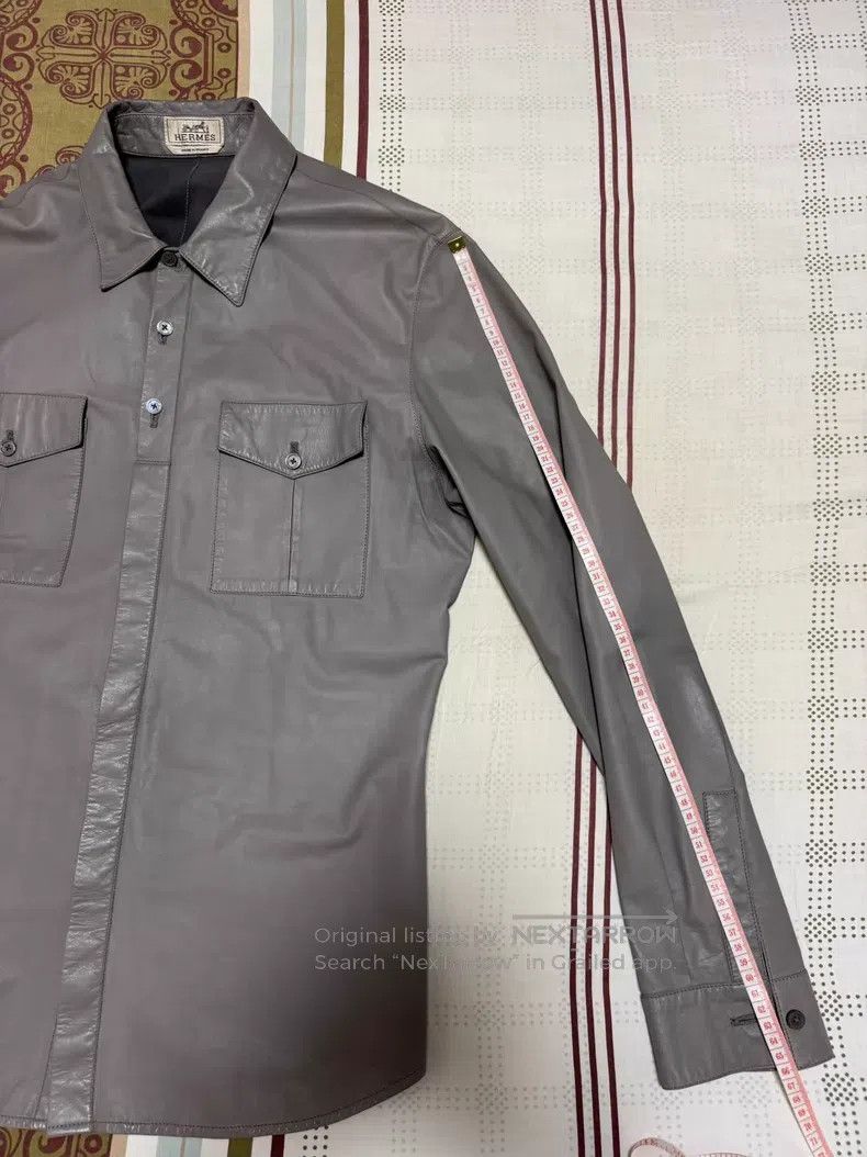 Hermes Hermes Leather Jacket Coat Size US M / EU 48-50 / 2 - 6 Thumbnail