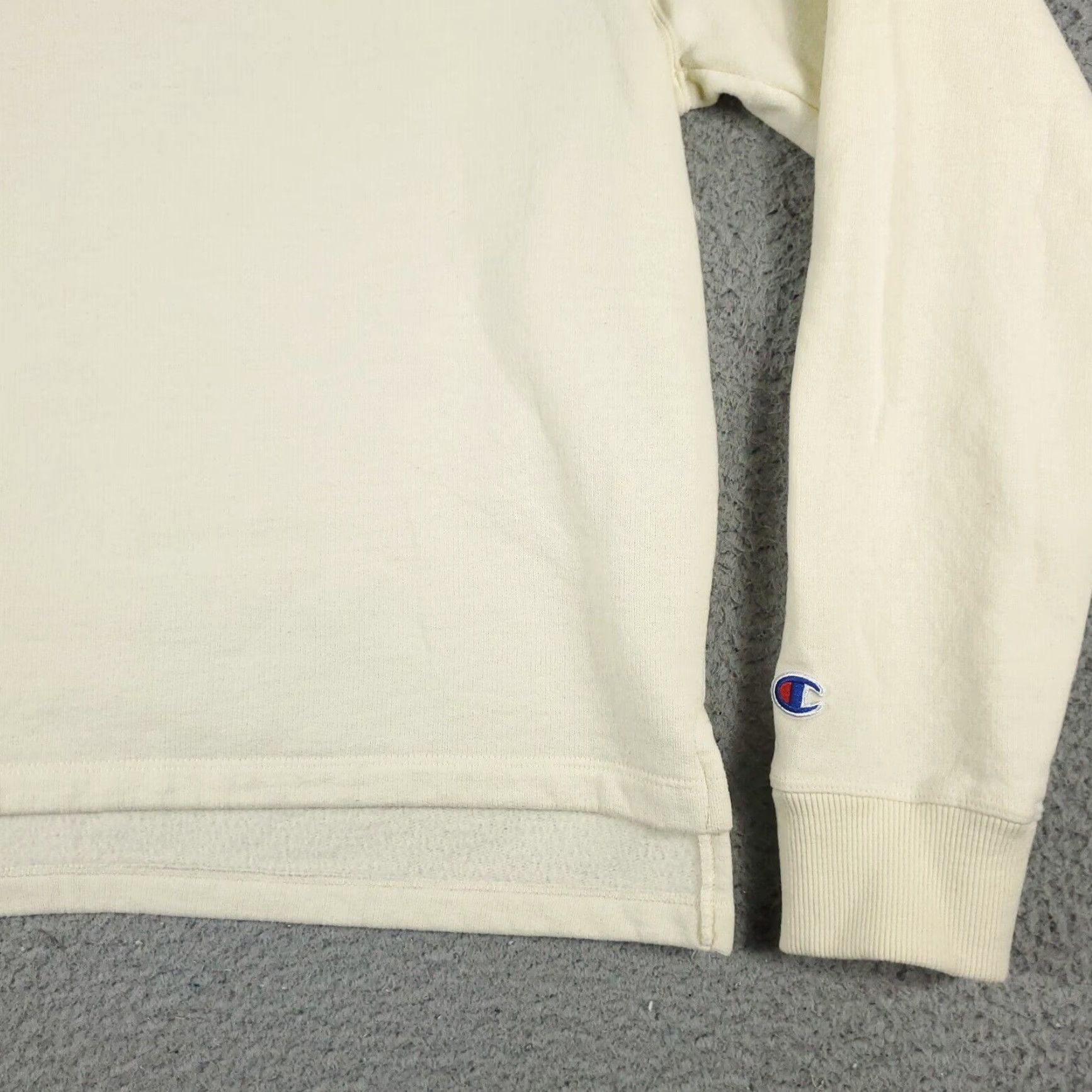 Champion Champion Sweater Womens Large Ivory Mock Neck Pullover Sweatshirt Ladies Size L / US 10 / IT 46 - 4 Thumbnail
