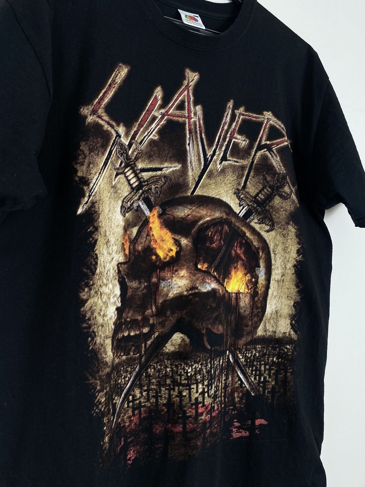 Band Tees × Slayer × Vintage SLAYER World Domination 2013 Skull y2k opium tee t-shirt Size US L / EU 52-54 / 3 - 2 Thumbnail