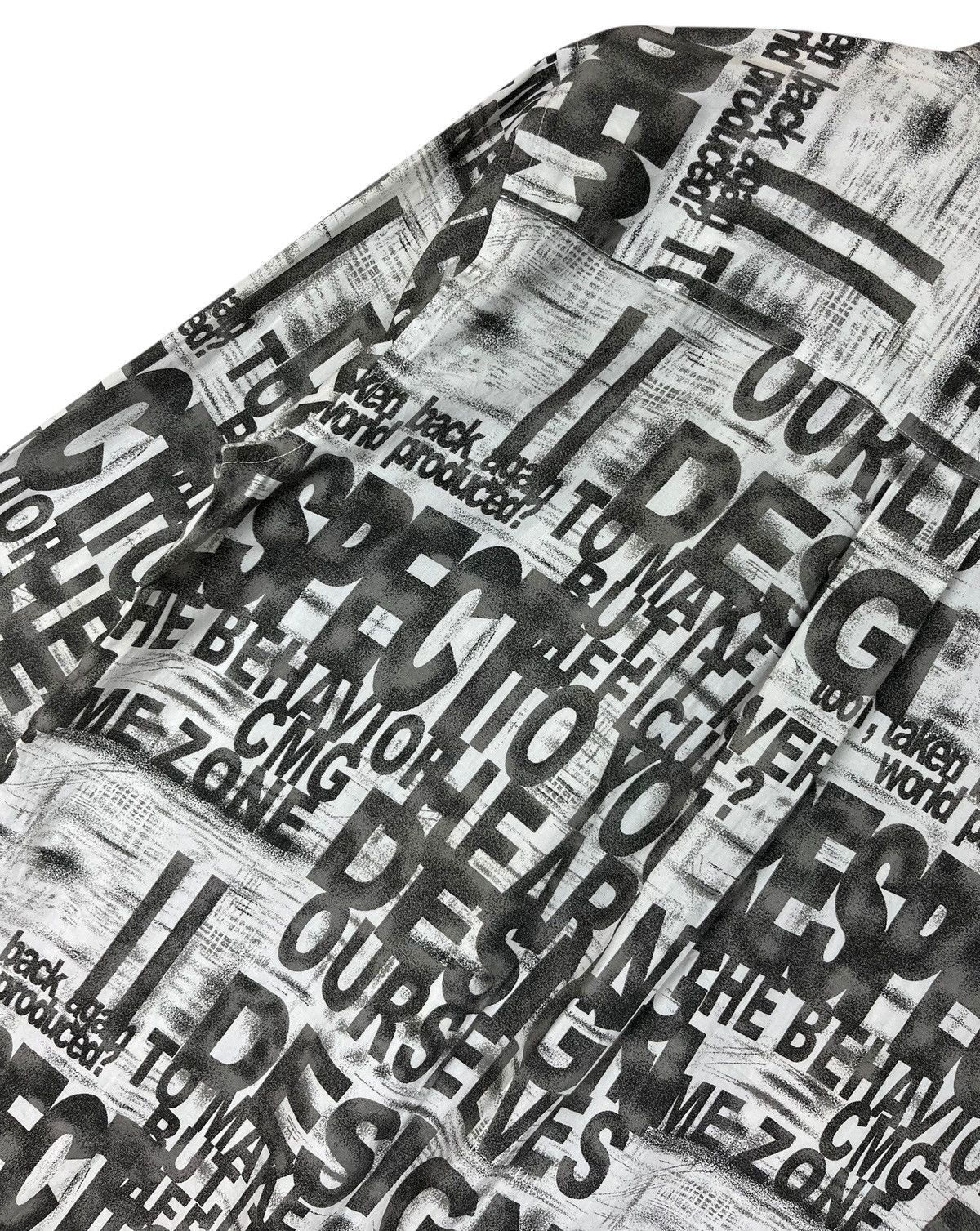 Hysteric Glamour × Japanese Brand Japanese Brand Commontage Poem Alloverprint Button Up Size US L / EU 52-54 / 3 - 14 Thumbnail