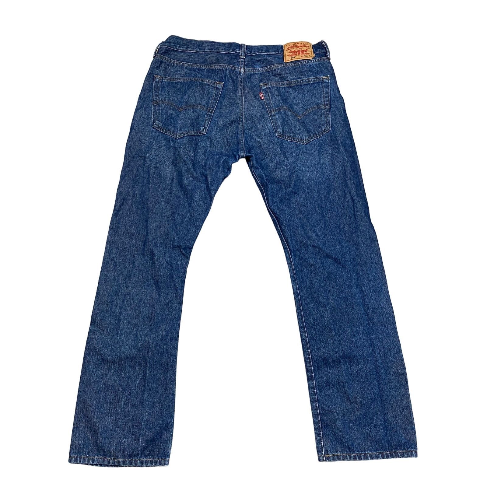 Levi's Levi's 501 Button Fly Straight Leg Jeans Men's 36x30 Size US 36 / EU 52 - 1 Thumbnail
