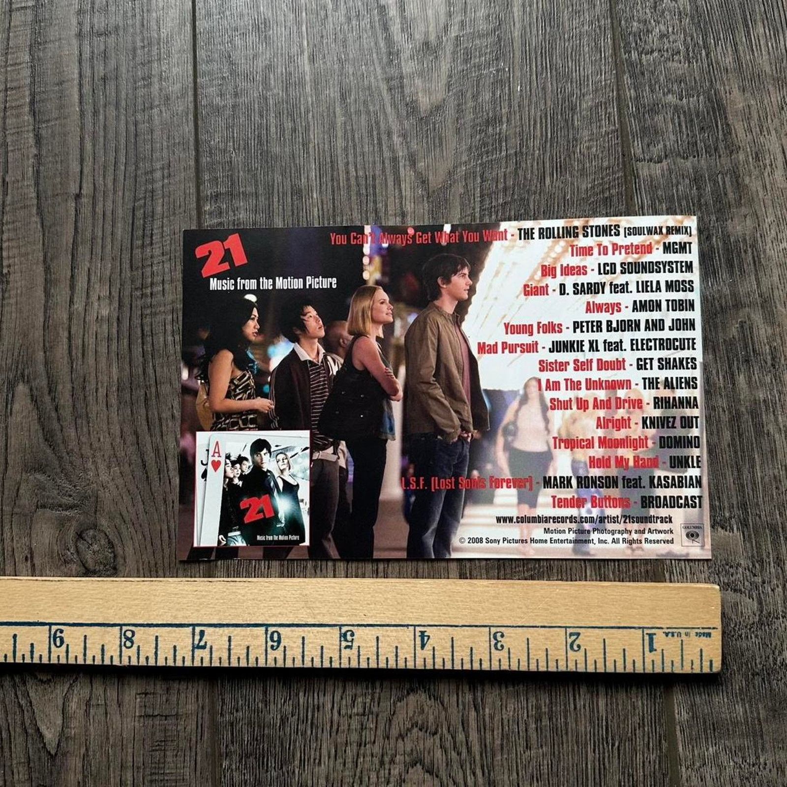 Vintage Vintage 2008 21 Movie Soundtrack CD Promo DVD Poster Print Size ONE SIZE - 5 Thumbnail