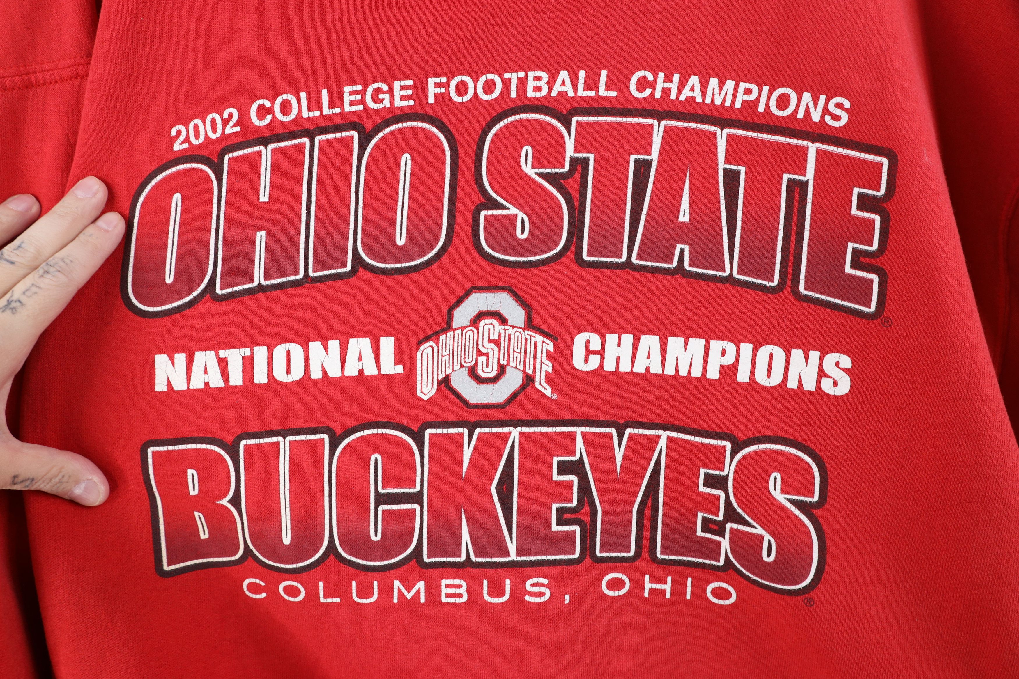 Gildan Vintage National Ohio State University Football Sweatshirt Size US L / EU 52-54 / 3 - 4 Thumbnail